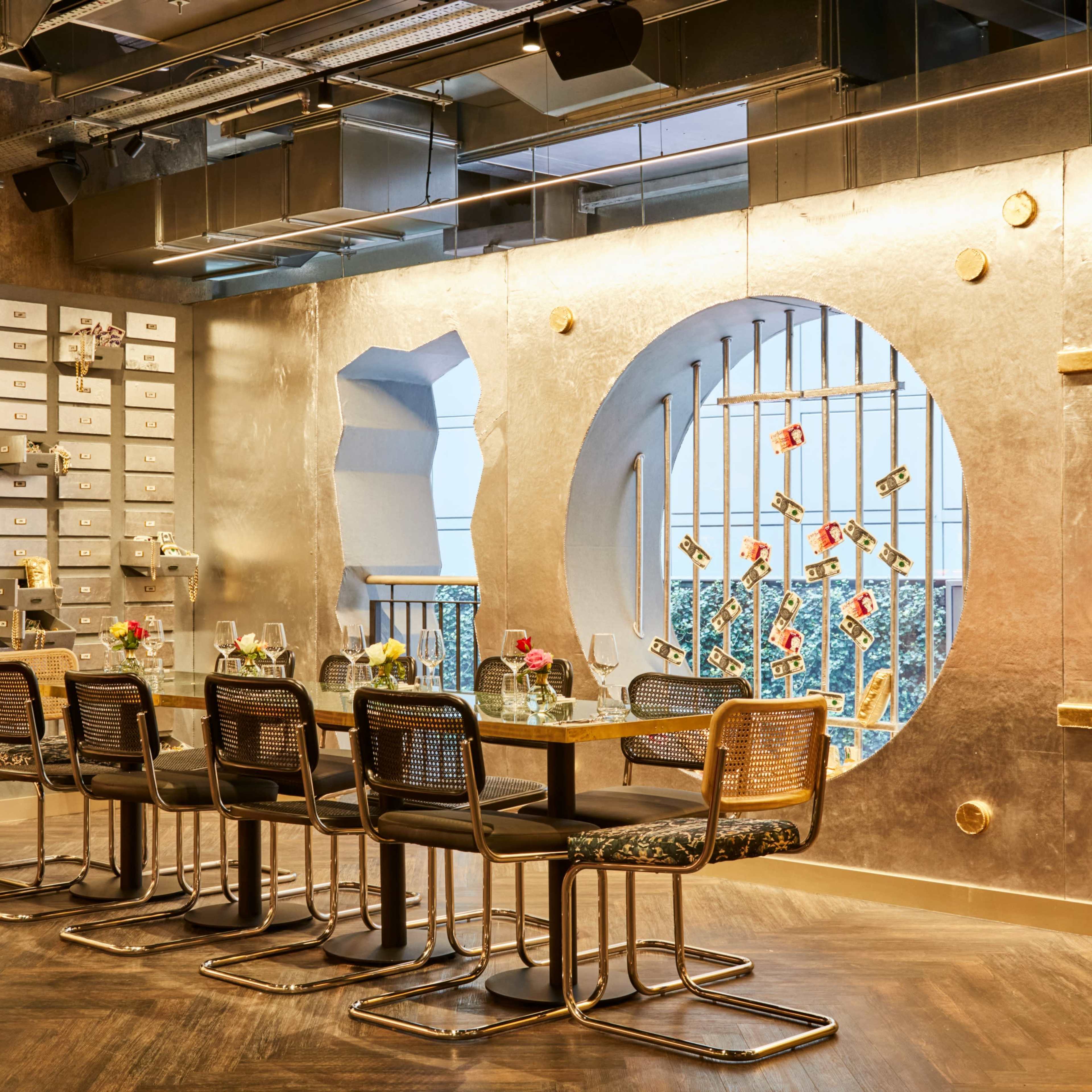 Bank Vault style private dining room for filming and photography Image in City of London, London, England
