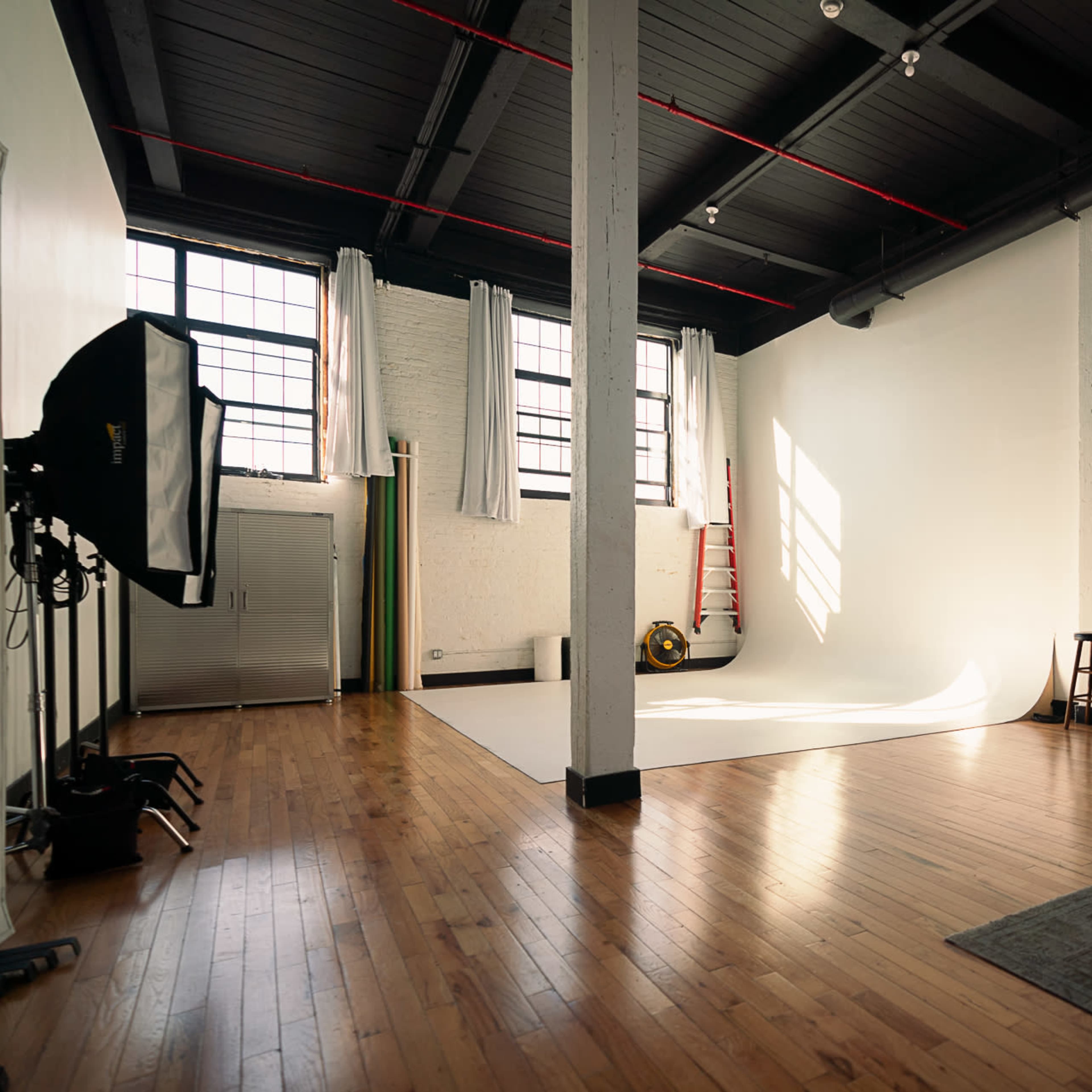 New York Style Photo/Video Natural Light Studio with Skylight & Cyclorama Image in Bushwick, Brooklyn, NY