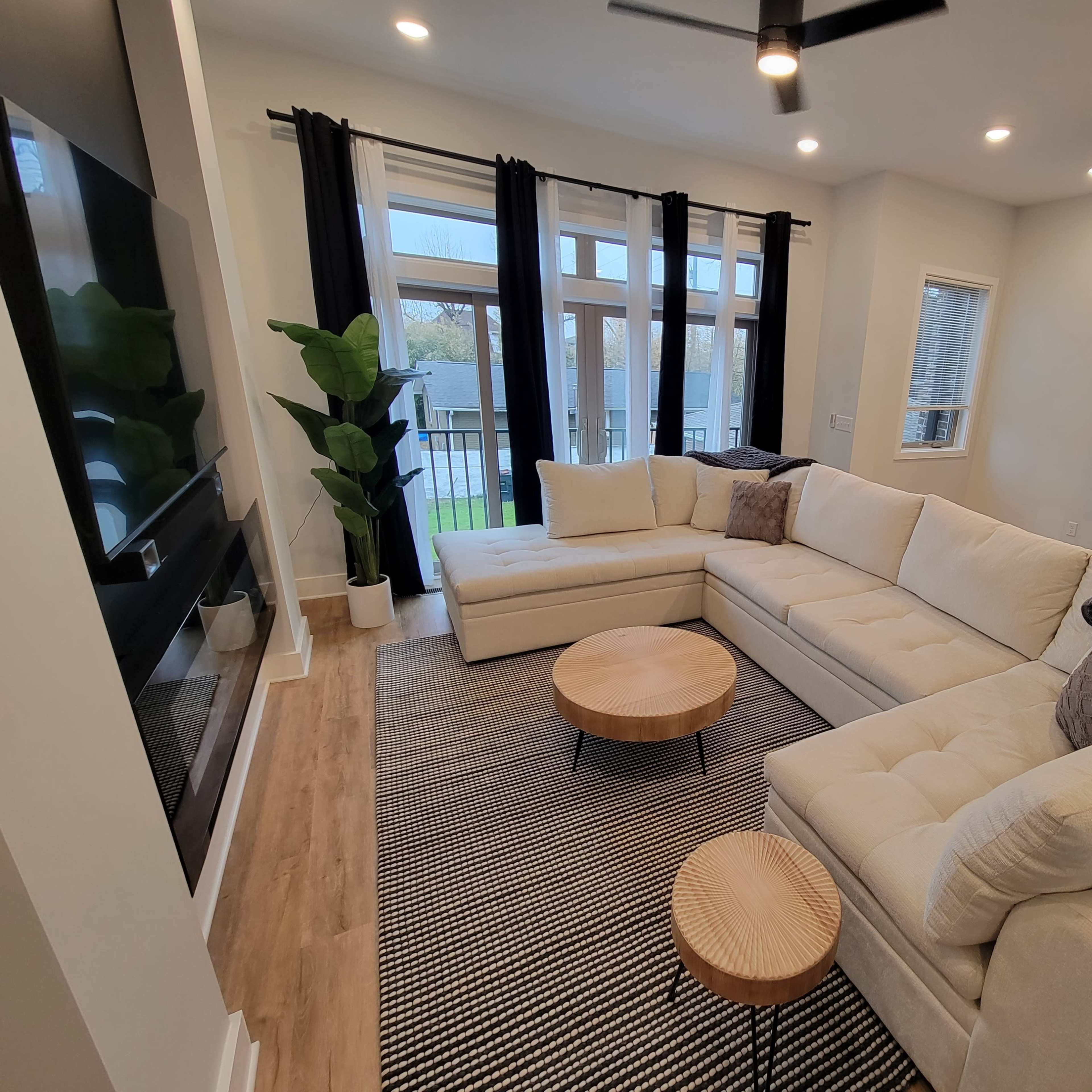 New townhome near Nissan Stadium and Downtown. Generous sunlight and skyline views. Image in East Nashville, Nashville, TN