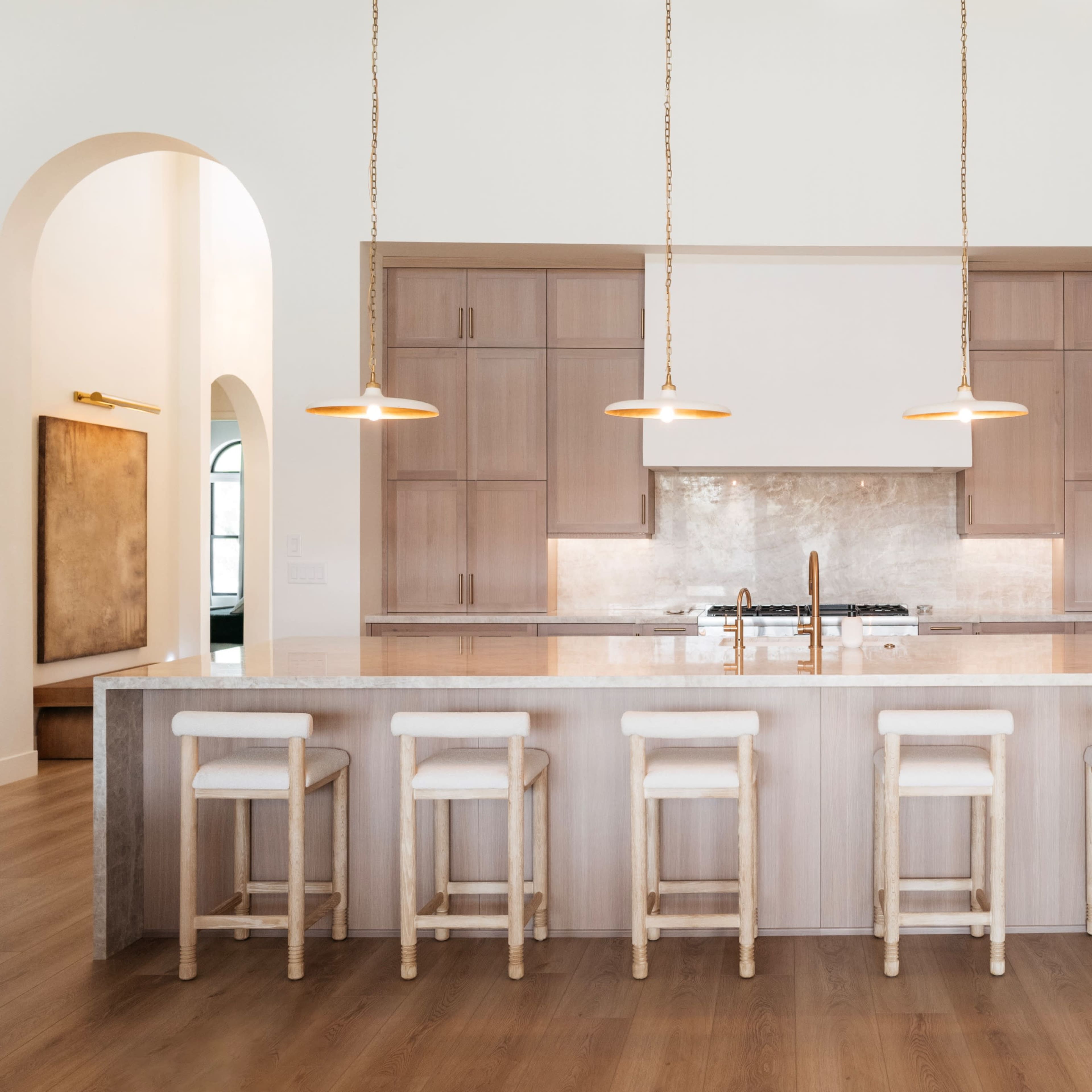 Spanish Modern Home w/ Warm Finishes, Mountain Views & Natural Light Image in Verrado, Buckeye, AZ