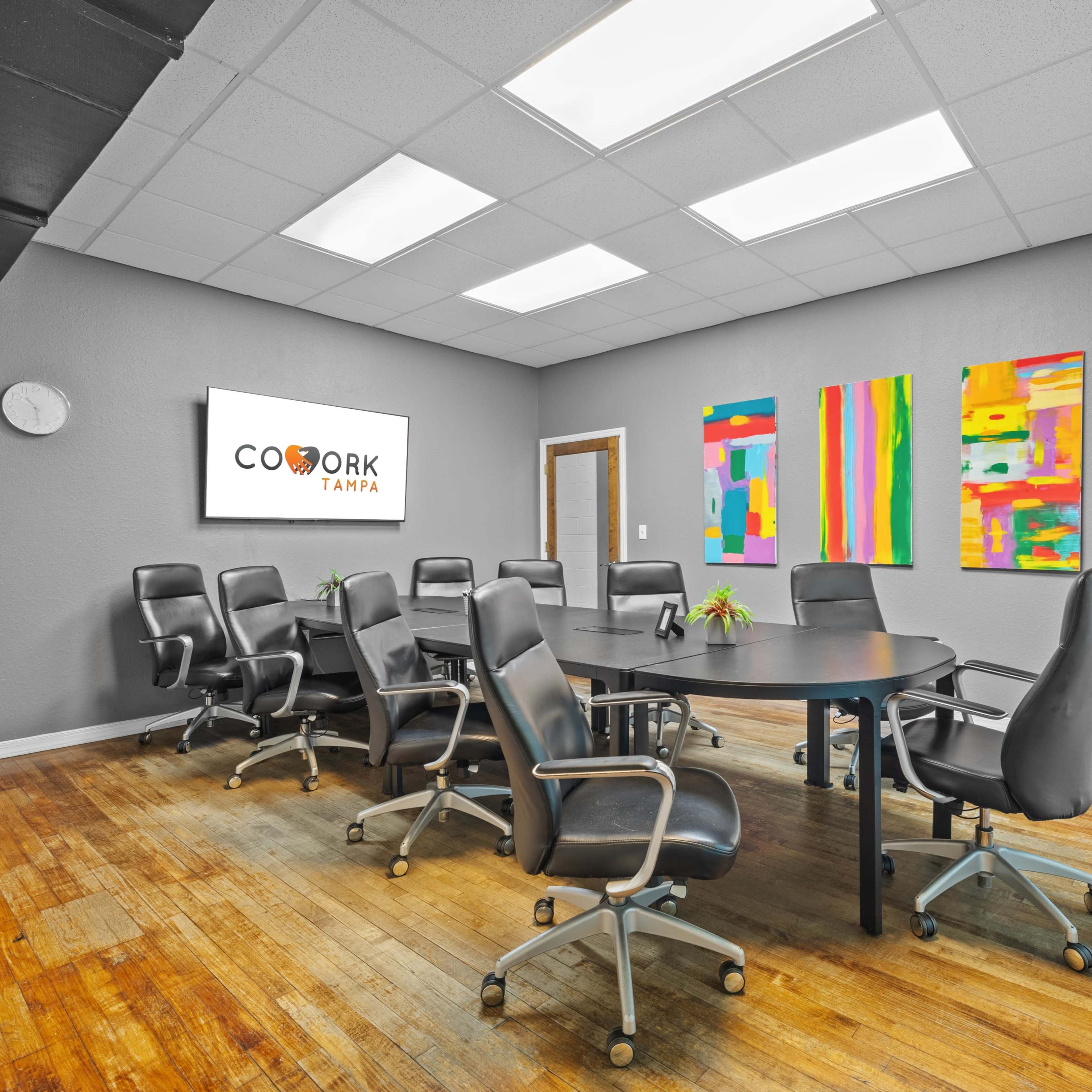 Conference Room for 12 in Industrial Vibrant Building Image in Northeast MacFarlane, Tampa, FL