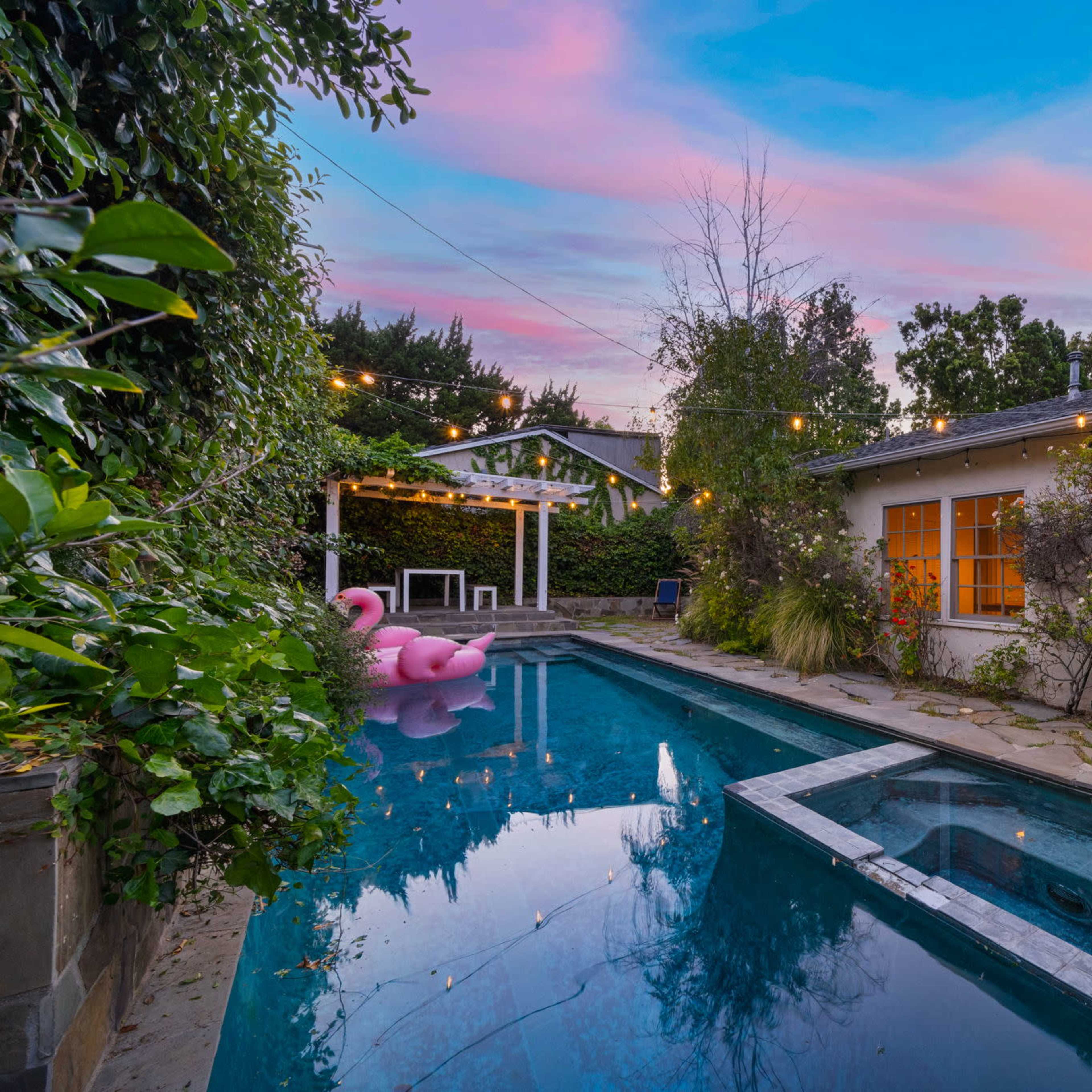 Secret Garden Home with Pool/Spa/5BR Image in Sherman Oaks, Los Angeles, CA