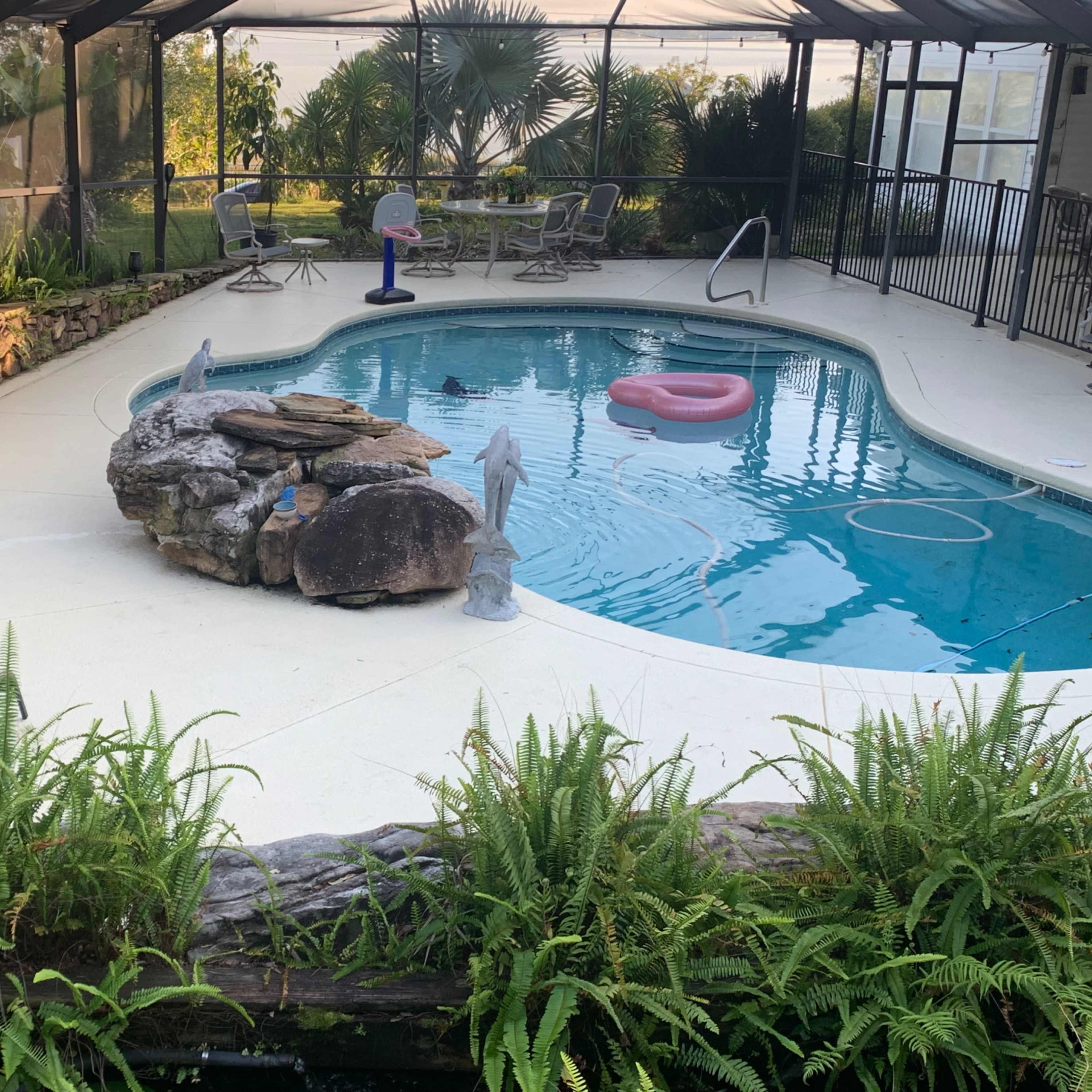 Mango Tango Estate Luxary Pool and Wedding Area Over Looking the Lake Two Studio Bedroom Luxury Suites Available For Bride and Groom Families. Image in Auburndale, Auburndale, FL
