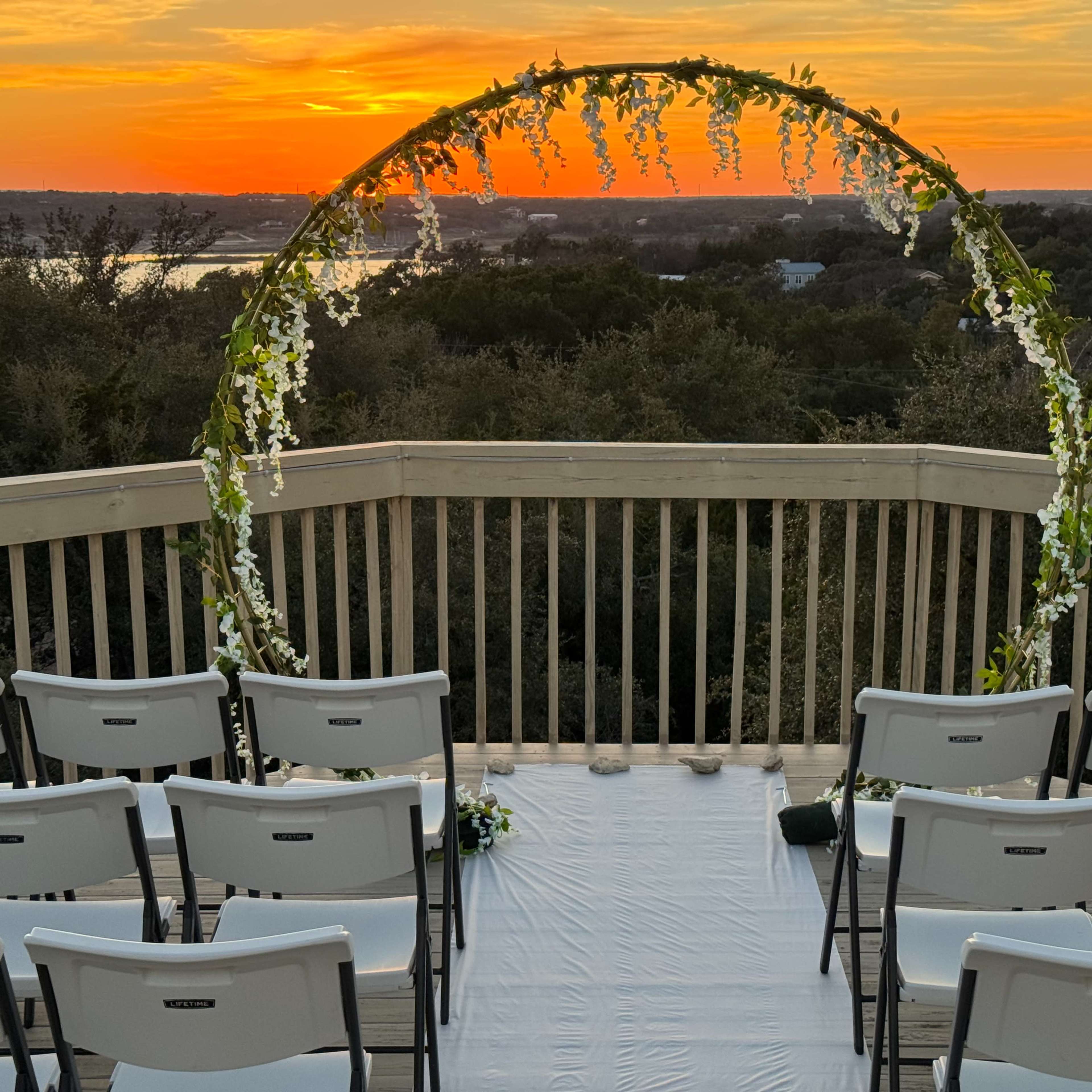 Panoramic Hill Country Rooftop View Wedding / Event Venue Image in Arrowhead Ridge, Leander, TX