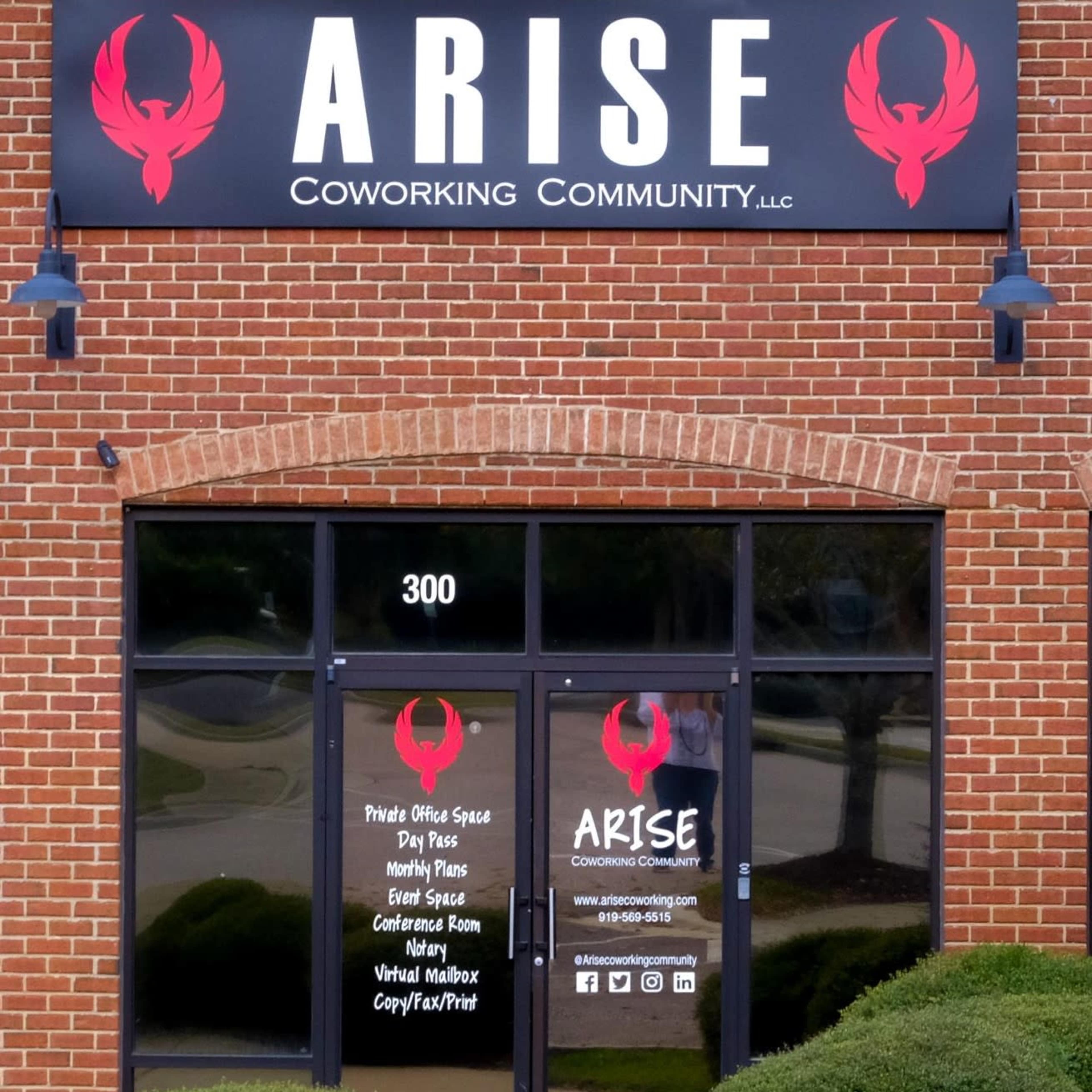 Urban, main street Coworking and Venue hall space with a rustic/indutrial design Image in , Rolesville, NC