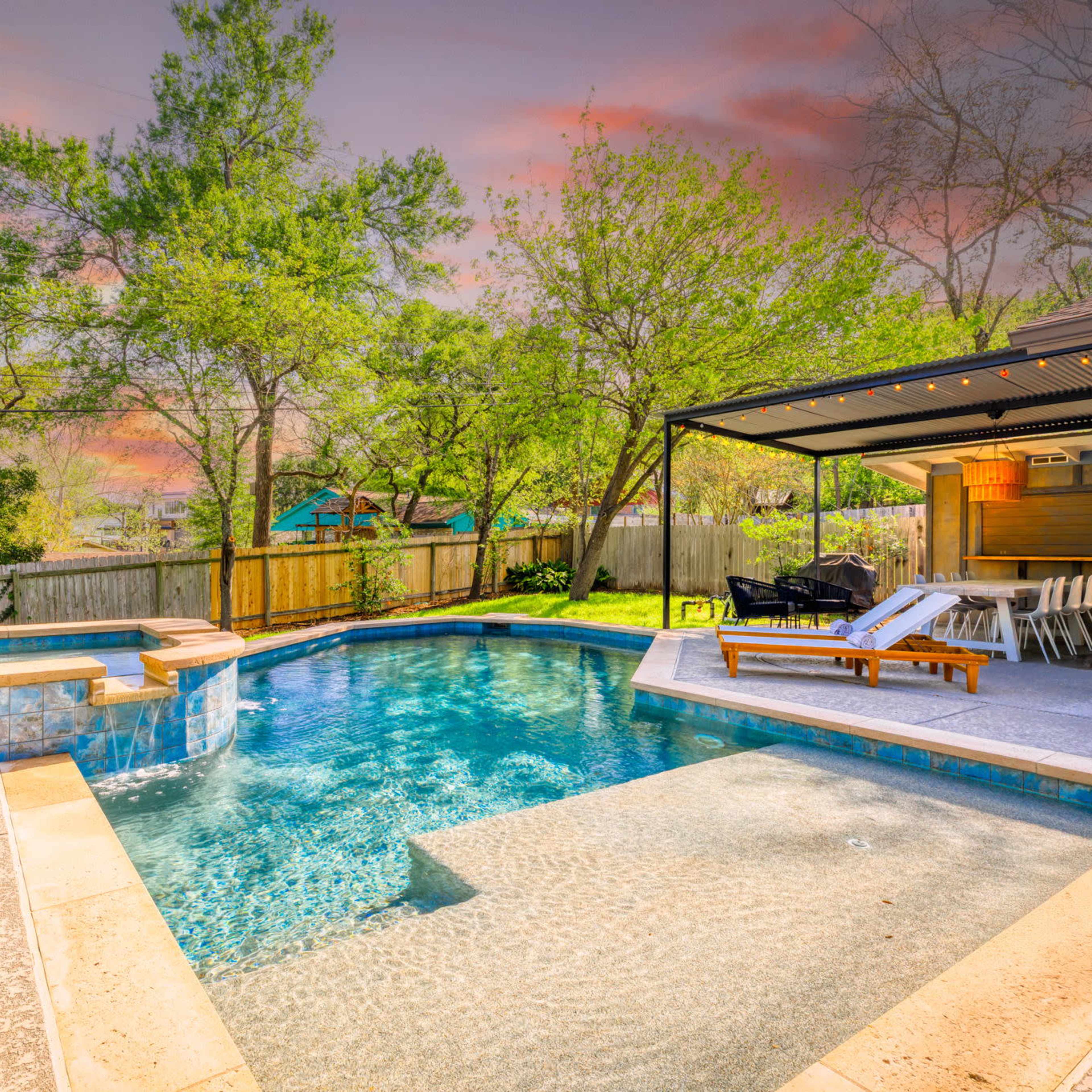 Spacious, modern Austin home with stunning pool and patio, Image in Barton Hills, Austin, TX
