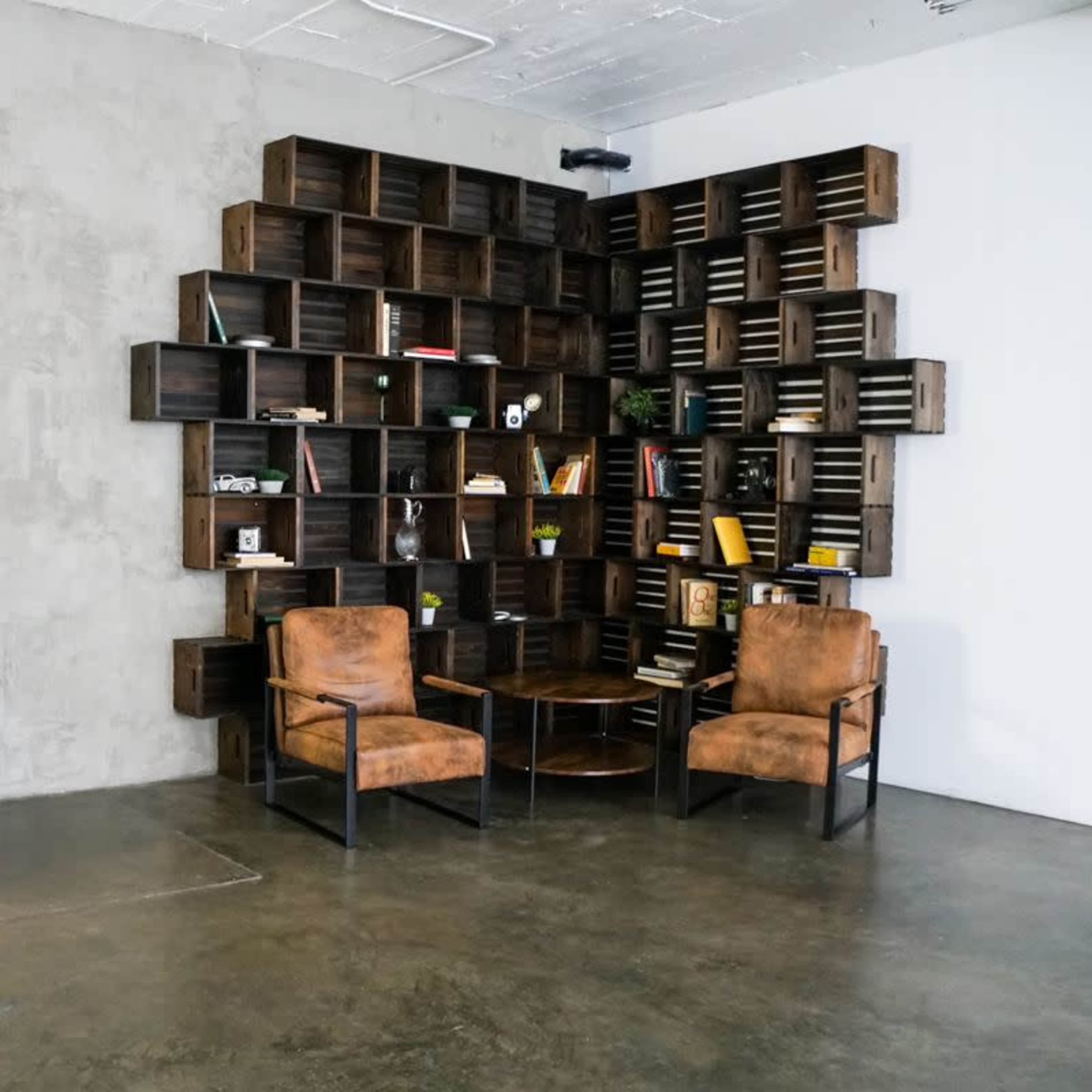 Large Downtown Loft with library shelves, Soft Daylight and North & West Facing windows - Studio D Image in Central LA, Los Angeles, CA
