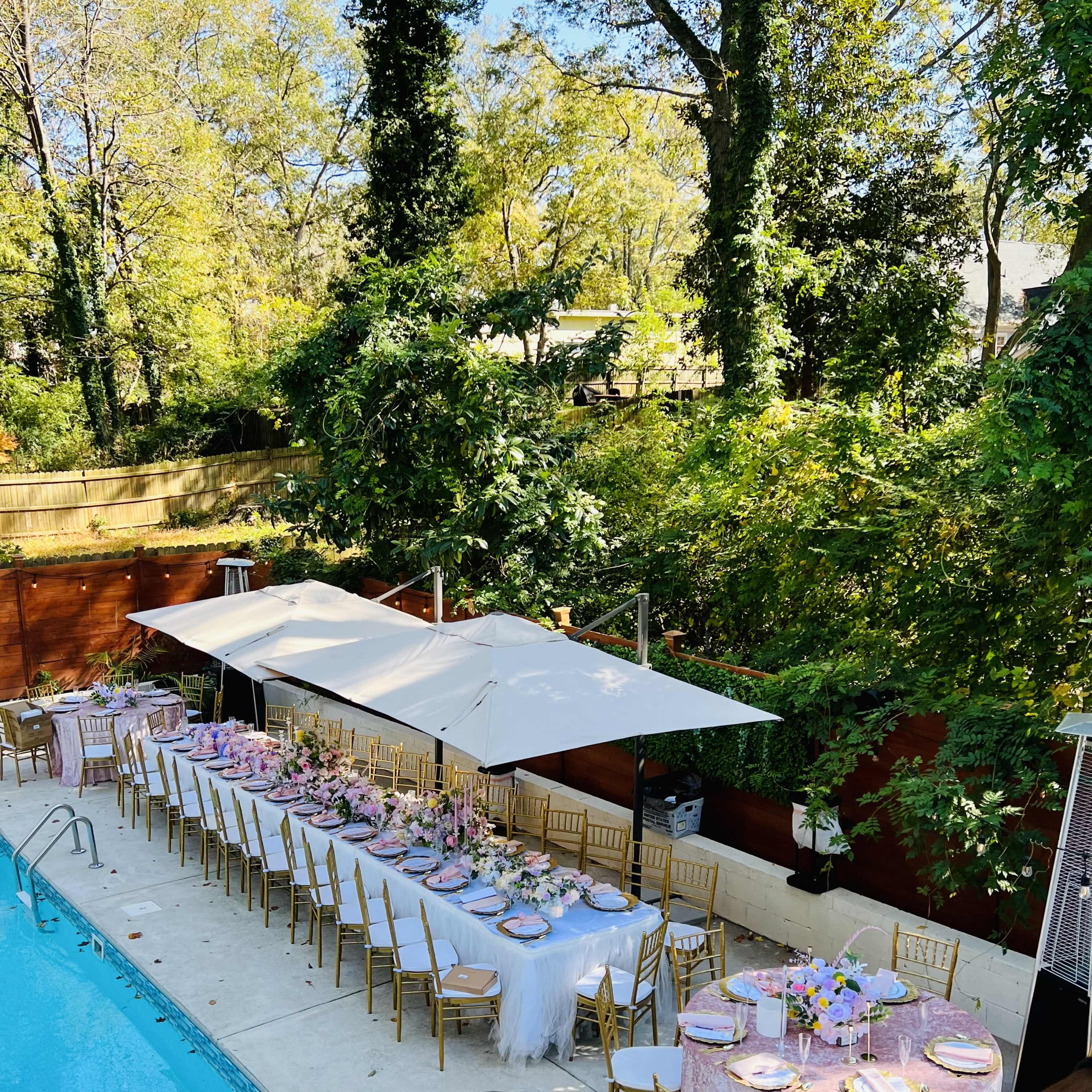 L’Eau Hill: Resort-Style Indoor-Outdoor Venue with Heated Saltwater Pool Image in Chosewood Park, Atlanta, GA