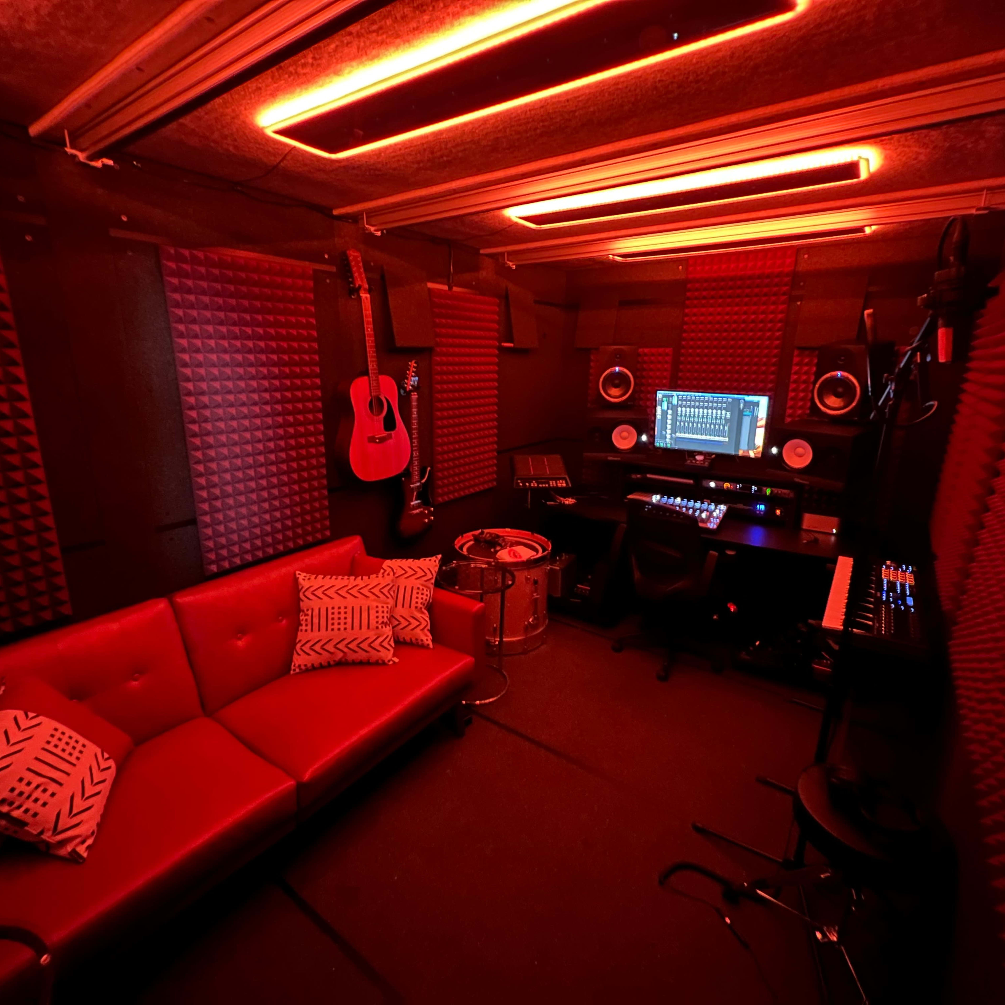 Downtown Recording Studio with Skyline View and a State of the Art Whisper Room Recording Studio. Image in Downtown, Raleigh, NC