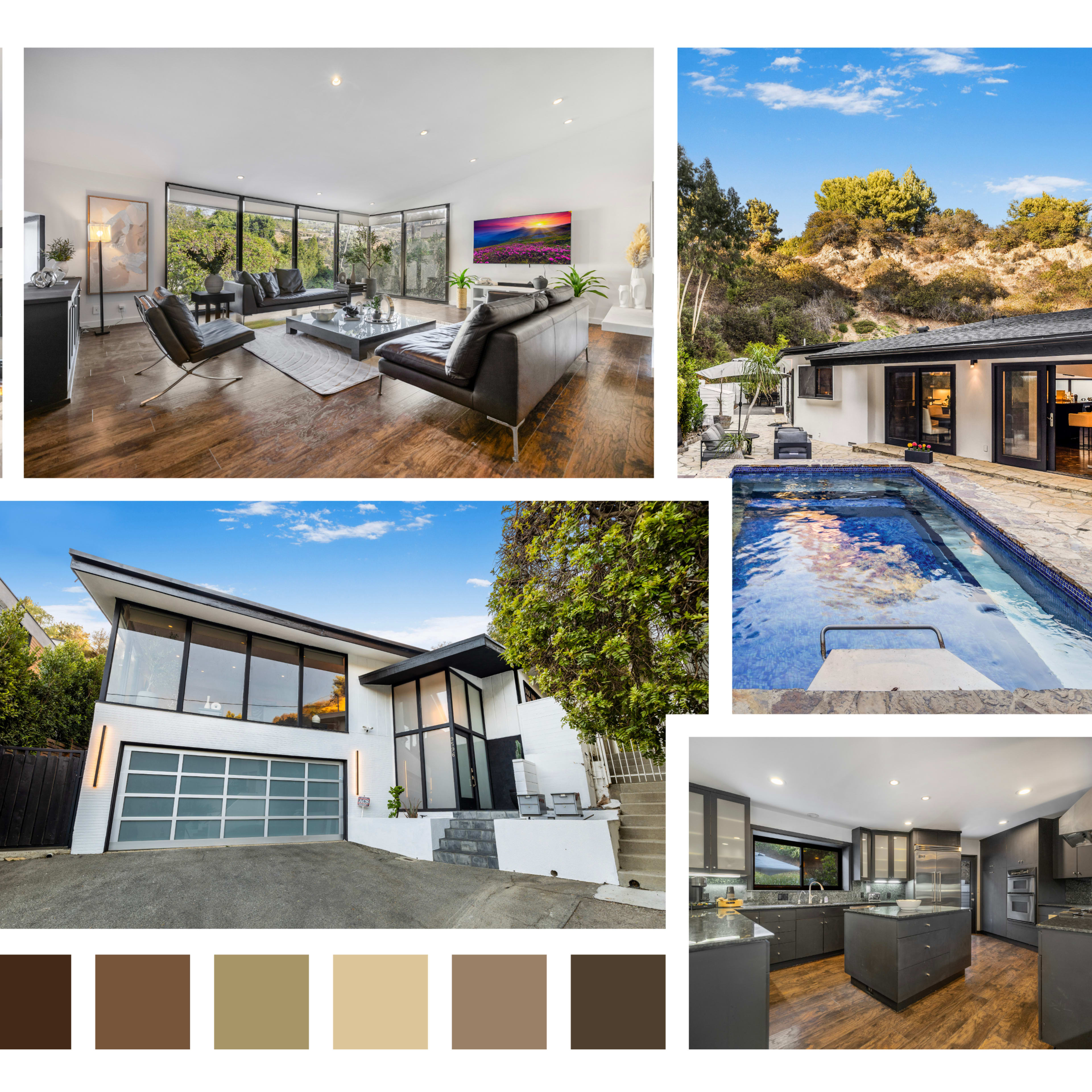 SHIRLY LANE MODERN RANCH/ HILLSIDE VIEWS/ POOL Image in Beverly Crest, Beverly Hills, CA