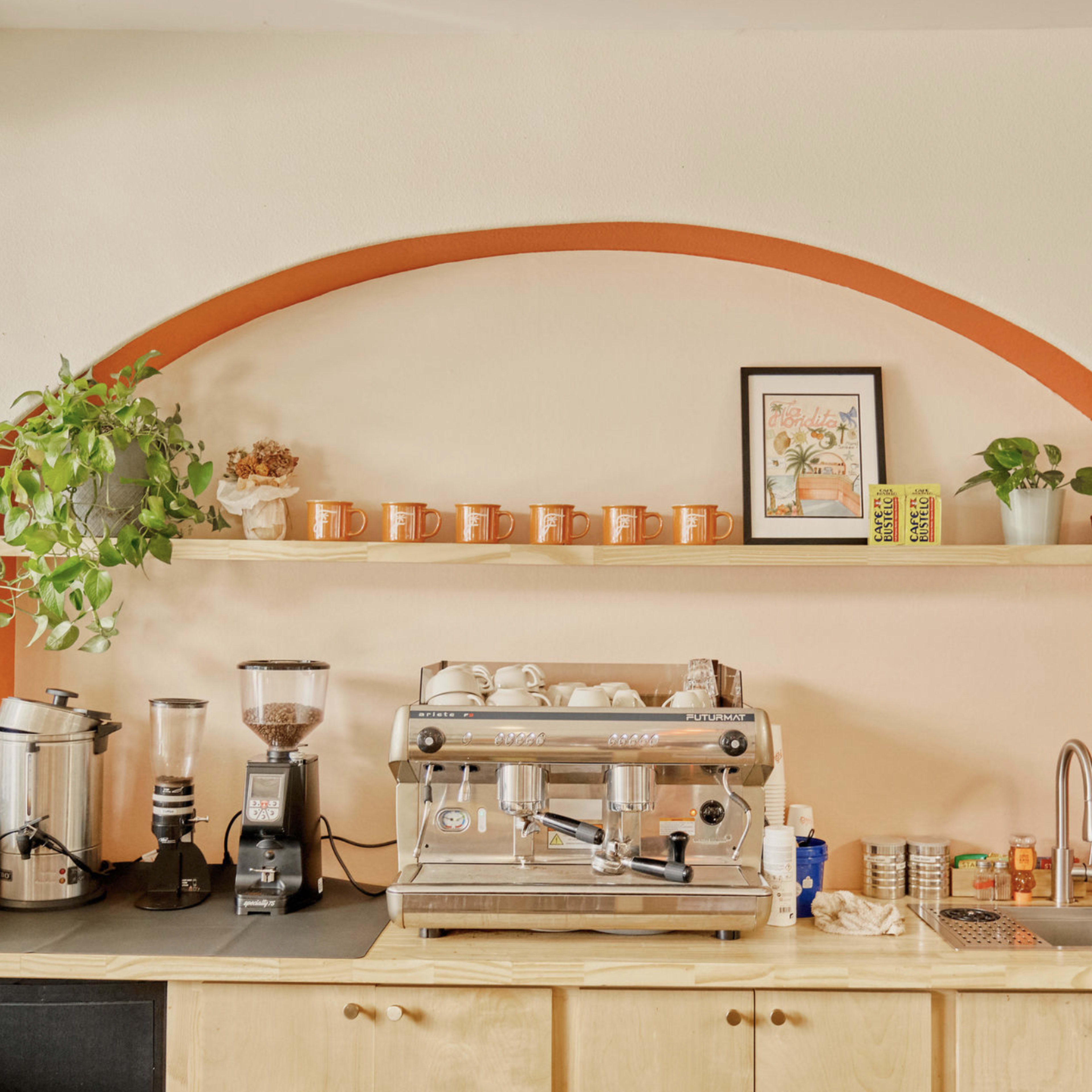 Tropical, Minimalist Coffeeshop in Downtown Beaverton Image in Central Beaverton, Beaverton, OR