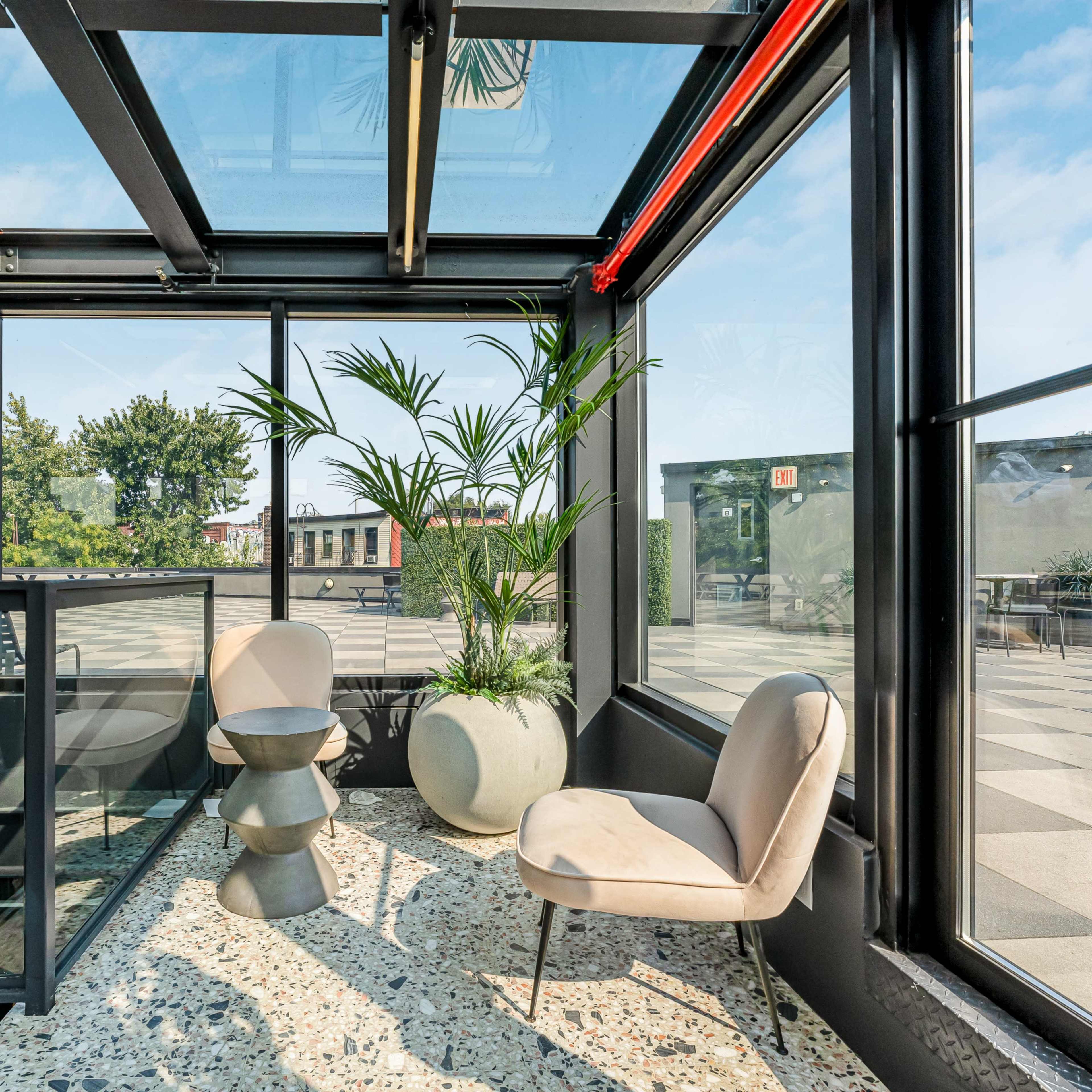 Massive Rooftop Terrace w/ Skyline View Image in Bushwick, Brooklyn, NY