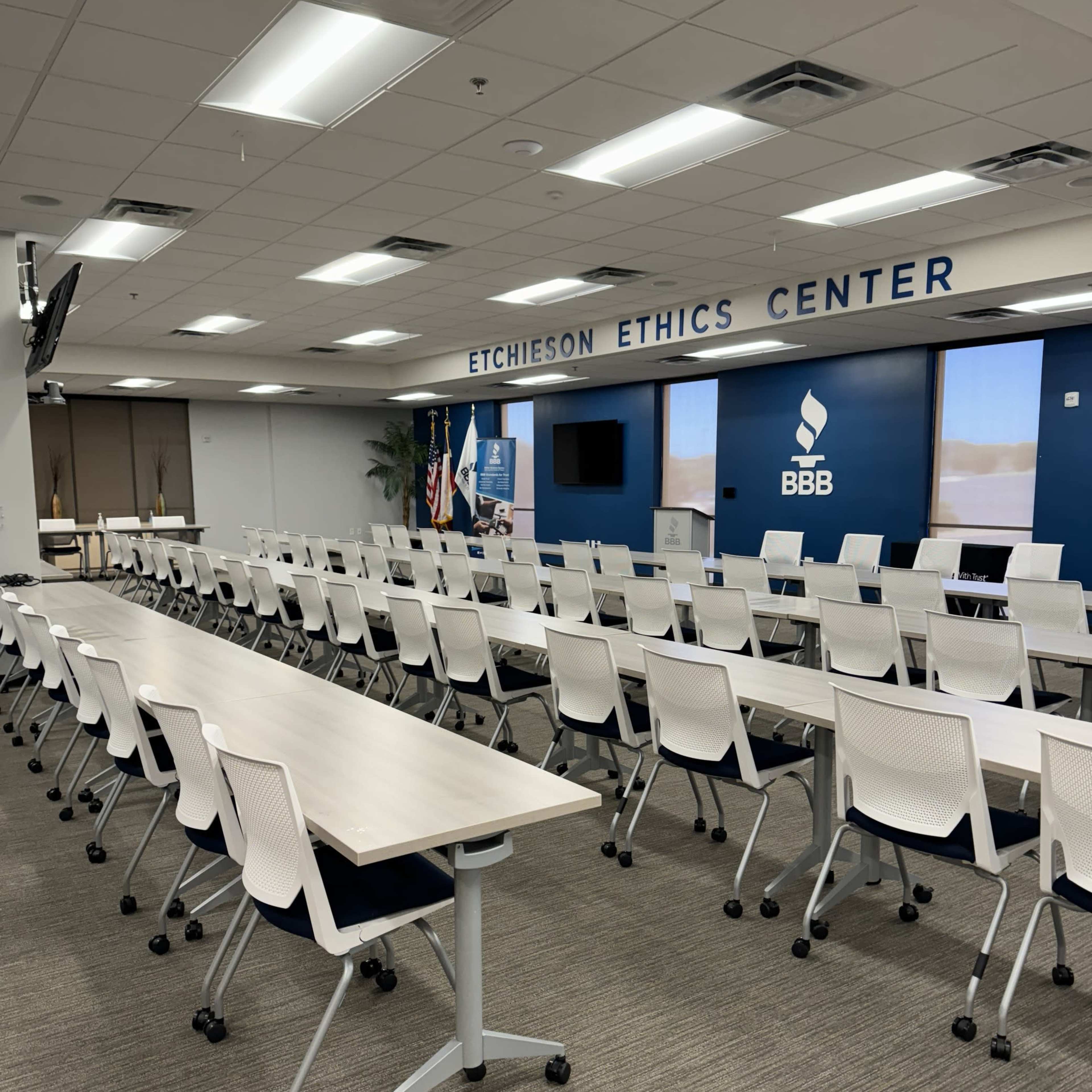 Ignite Sparked by BBB: Luminous EEC Event Center Image in Berkley Square - Headway, Austin, TX
