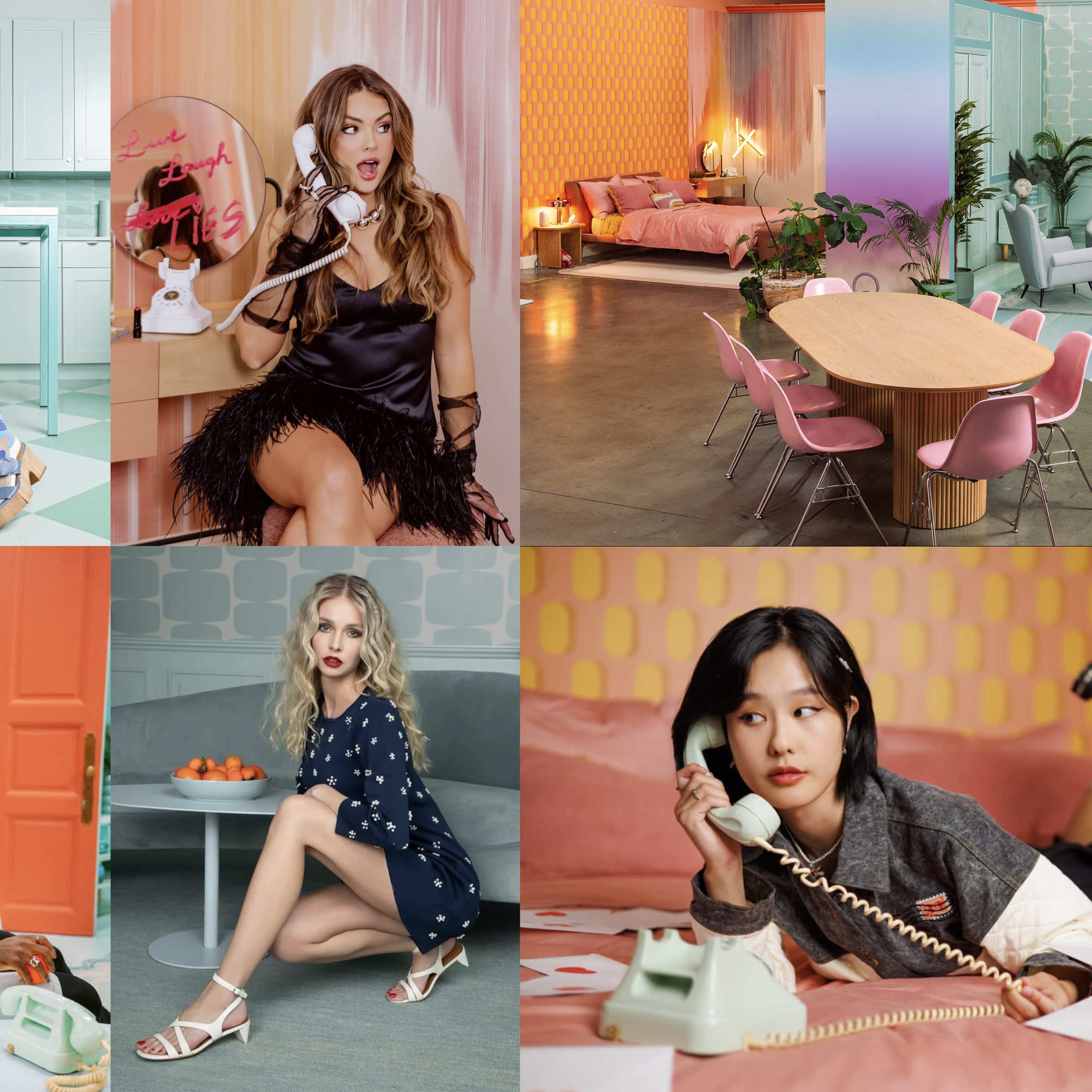 Spacious Colorful Retro Multiset Studio Image in Van Nuys, Los Angeles, CA