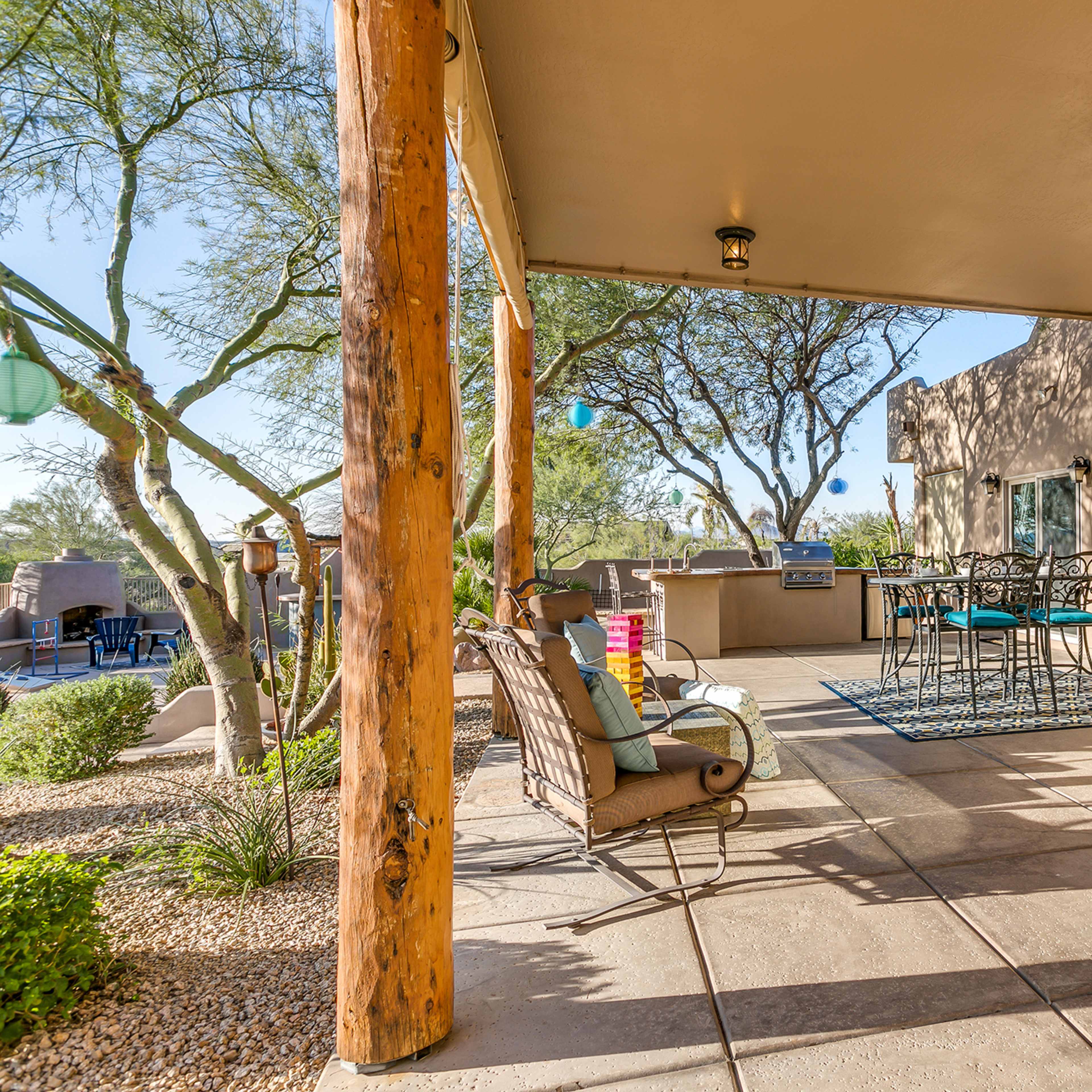 Secluded Desert Oasis on 1.5 acres with sunset views, pool, hot tub, billiards, foosball, outdoor bar Image in , Peoria, AZ