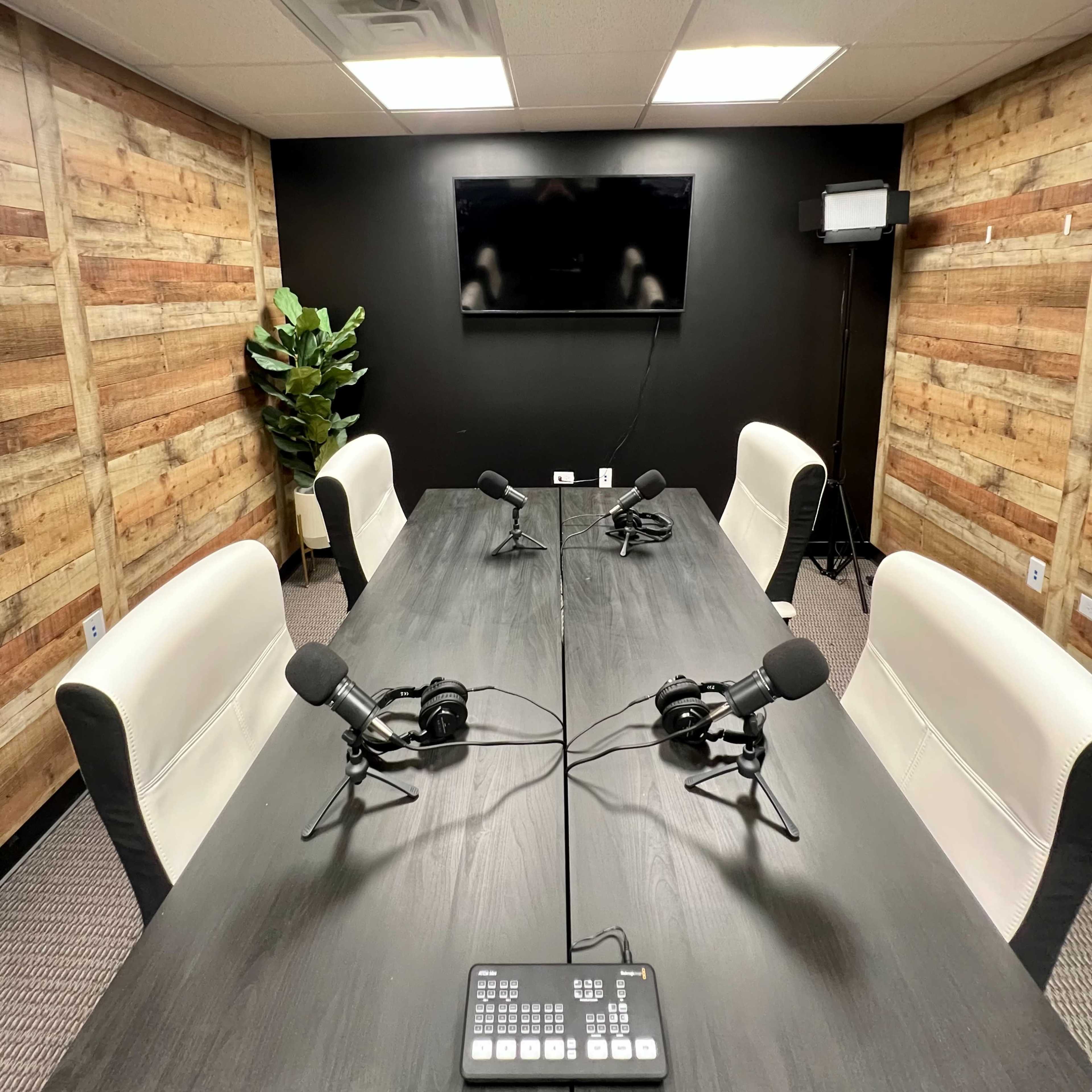 Modern Downtown Podcast Studio Image in St. Charles, St. Charles, IL