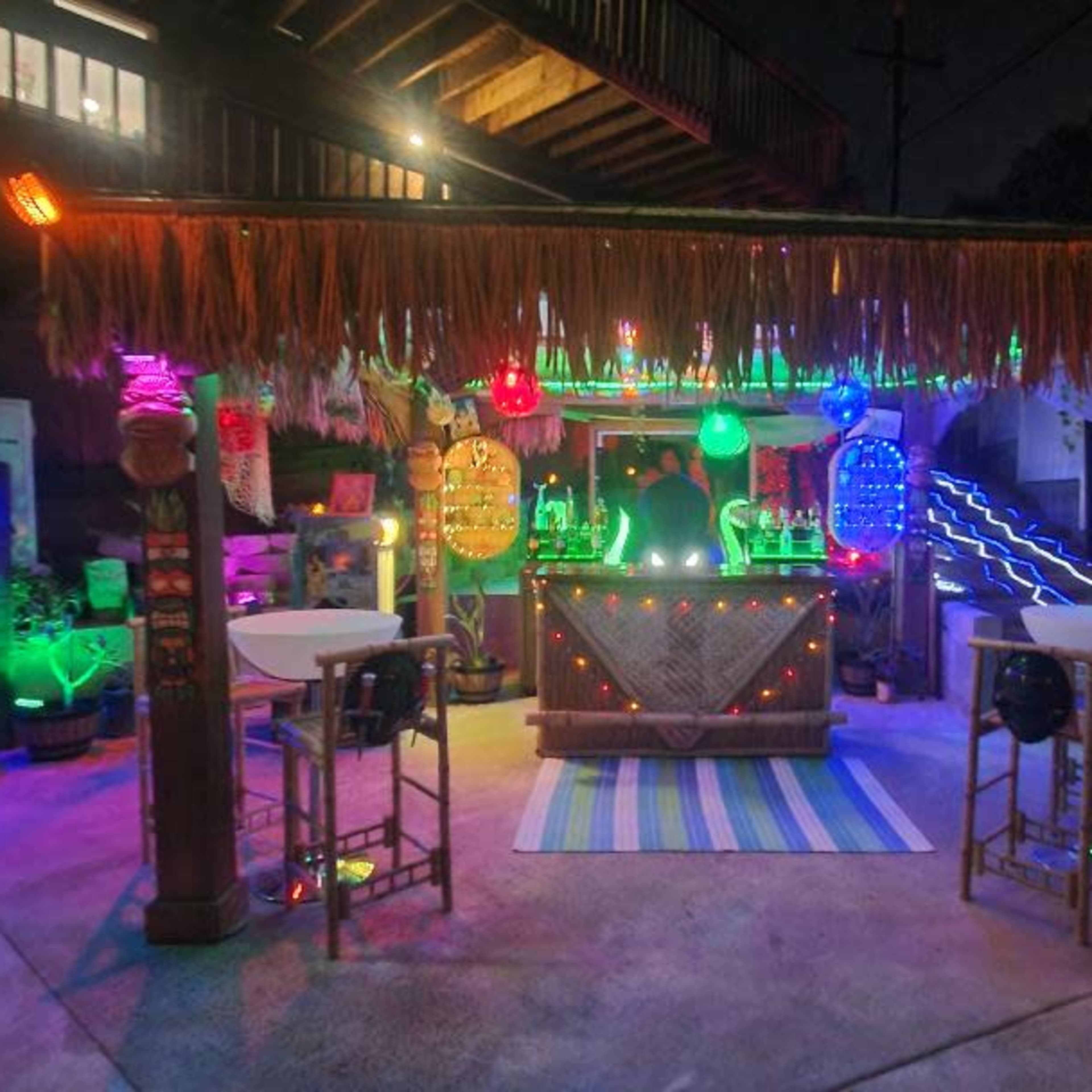 Riverside backyard TMNT themed outside Tiki Bar Image in , Riverside, CA