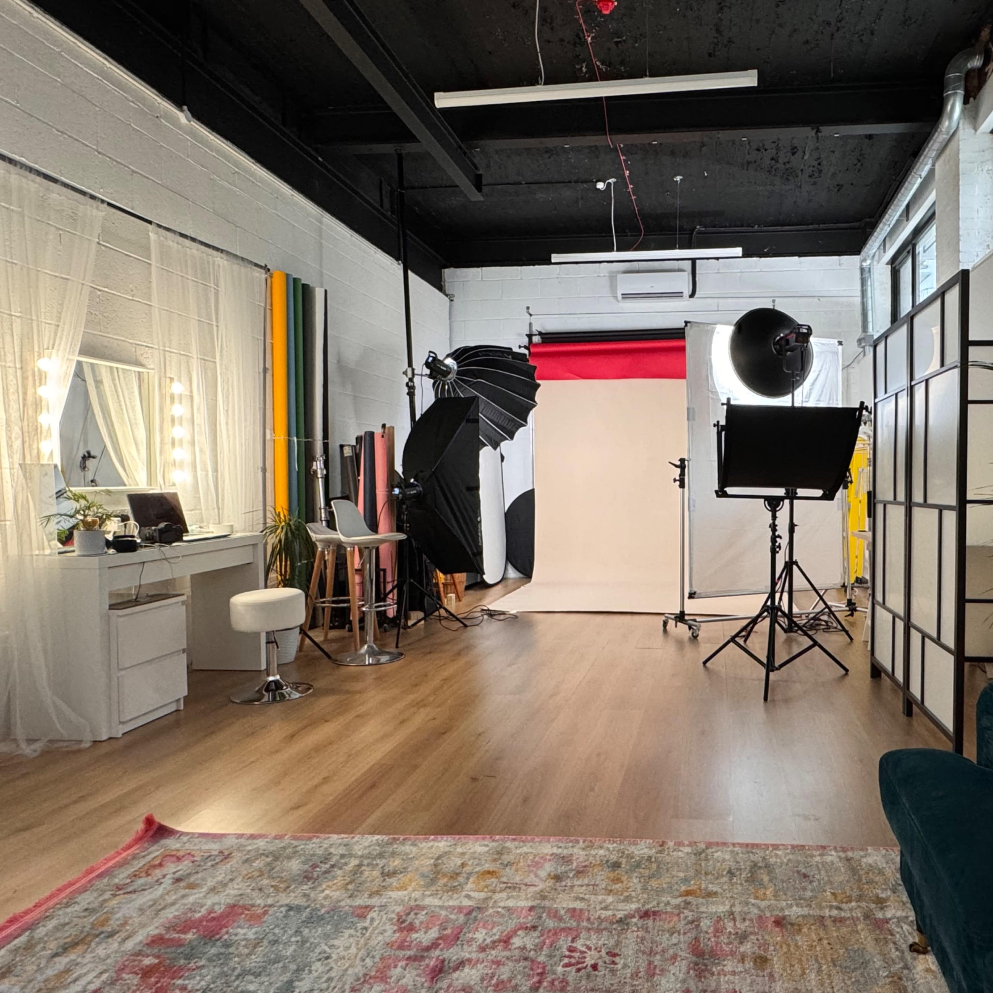 The Photographers Playground is based in an old factory unit, has tall ceilings and natural light Image in Church End & Roundwood, London, England