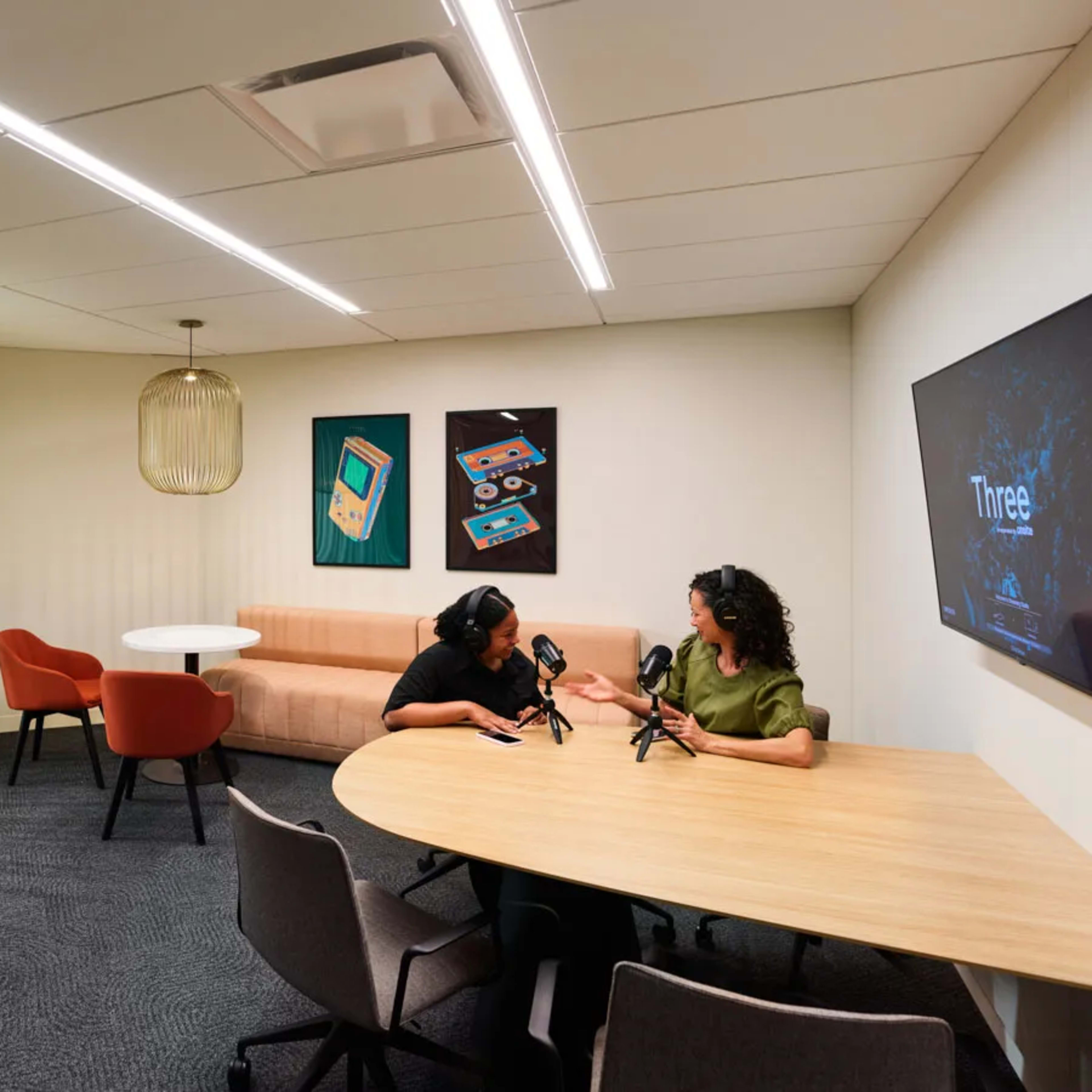 Cutting-edge podcast studio in Uptown Image in Charlotte center city, Charlotte, NC