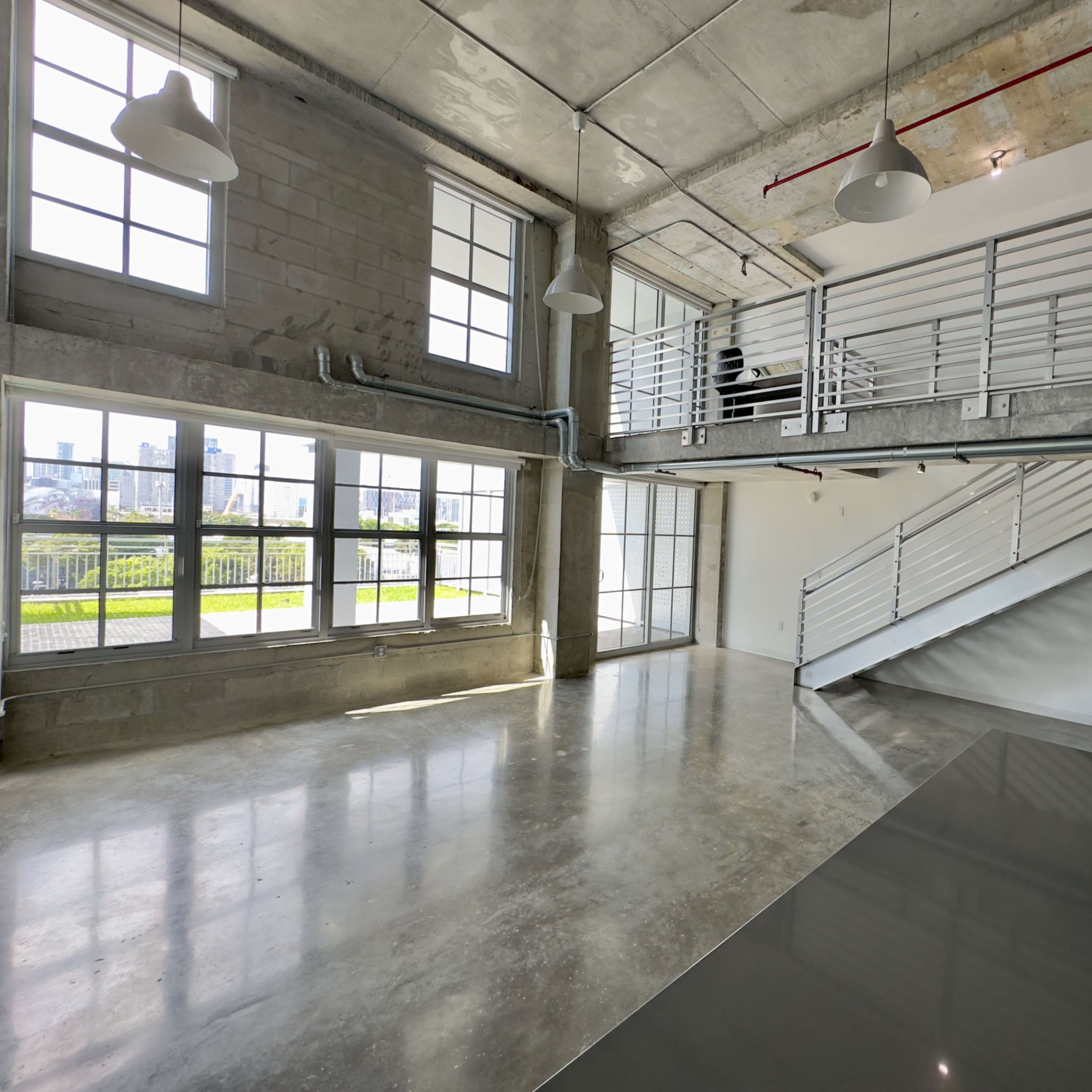 Daylight Loft Studio in Wynwood with Natural Light & Huge Outdoor Rooftop with Stunning city views Image in Town Square, Miami, FL