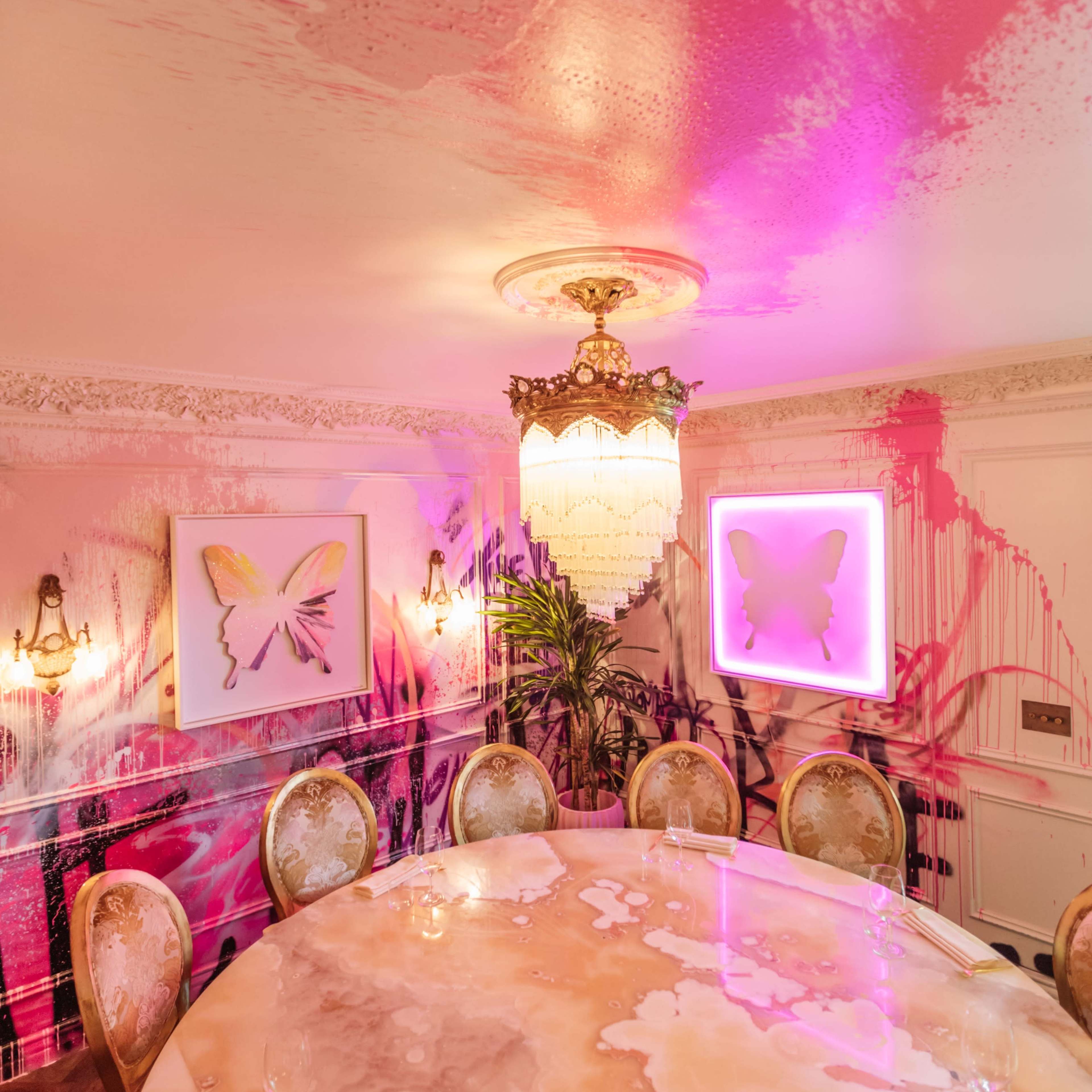 Sophisticated Private Room in Elevated French Basserie Venue Image in Central LA, West Hollywood, CA