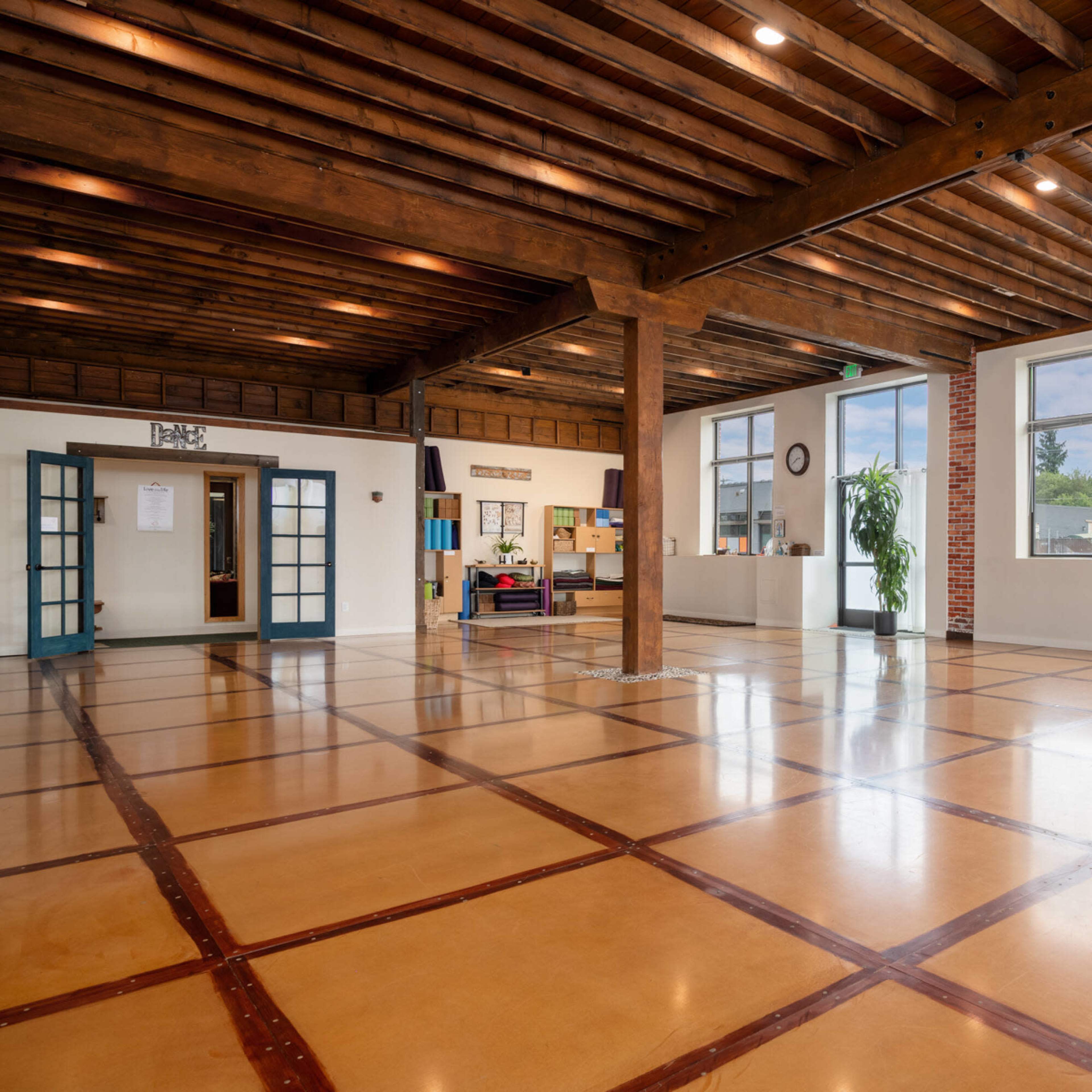 Studio 1 with a versatile masonite floor Image in East Central, Spokane, WA