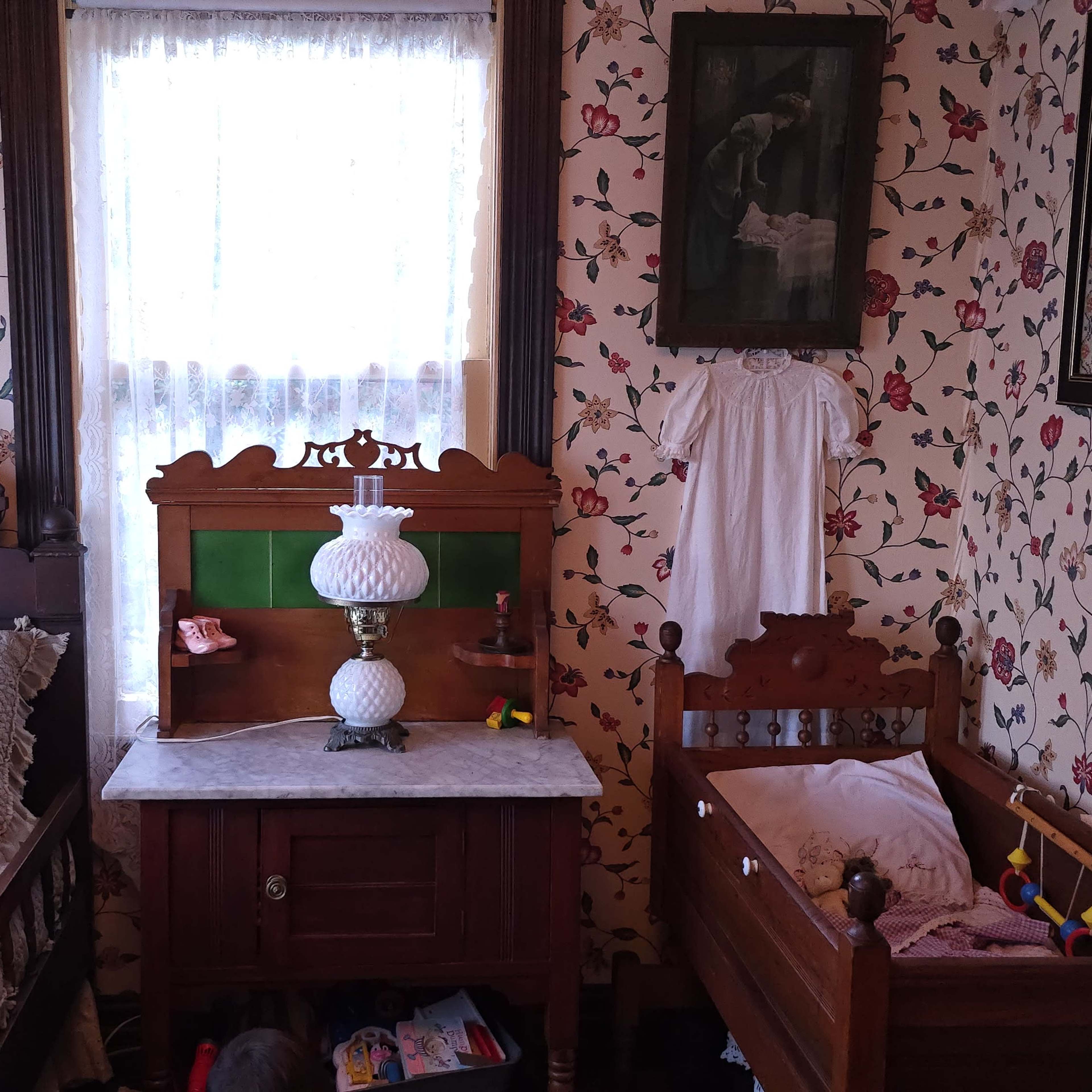Antique Baby Nursery Room for Bridal, Maternity, Newborn and Floral photography on a Victorian Property in safe neighborhood Image in Castro Valley, Castro Valley, CA