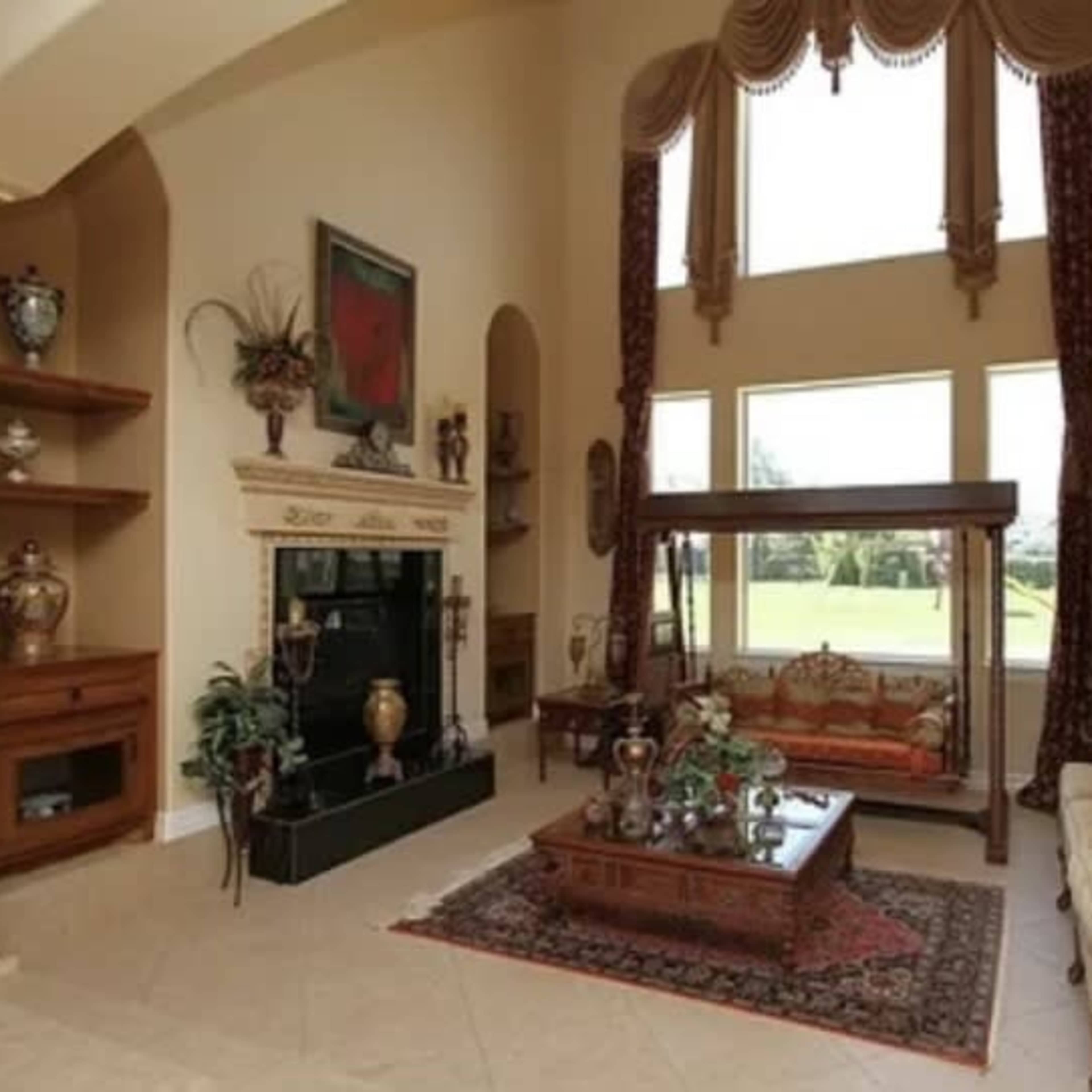 Medetarranean villa with a golf view Image in Gleannloch Farms, Spring, TX