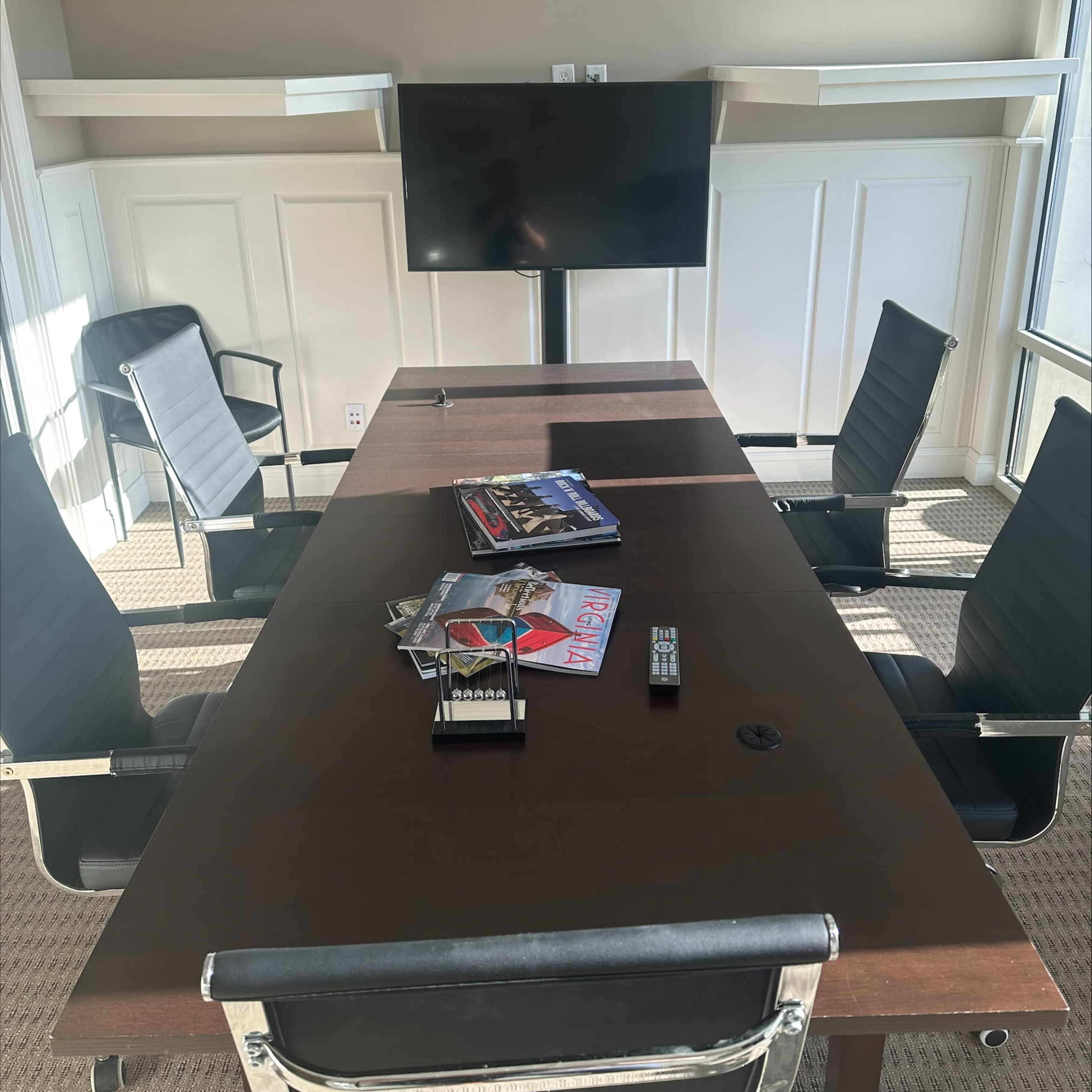 Newtown private office conference room with patio. Image in , Williamsburg, VA