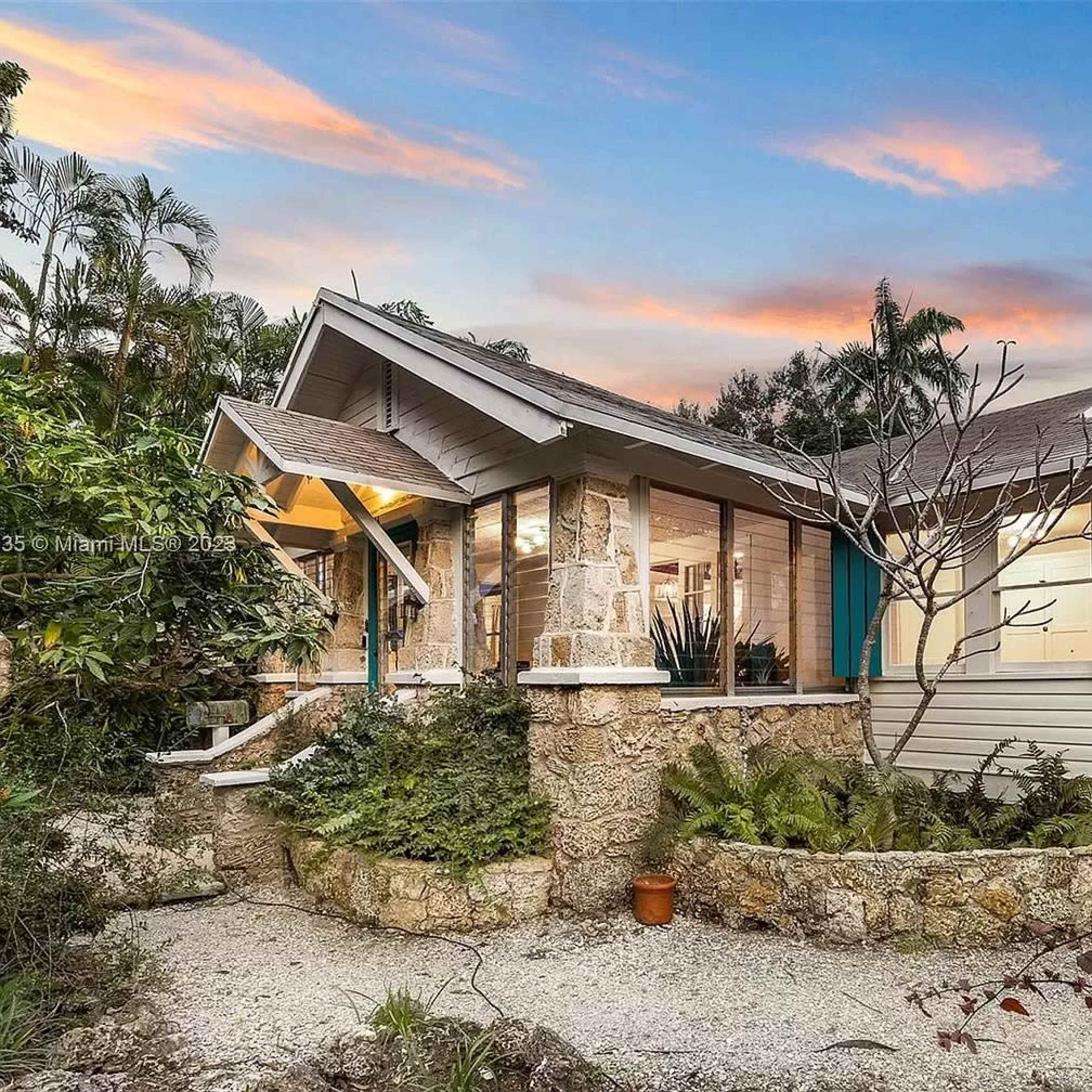 Charming Coral Rock Cottage Image in Coconut Grove, Miami, FL