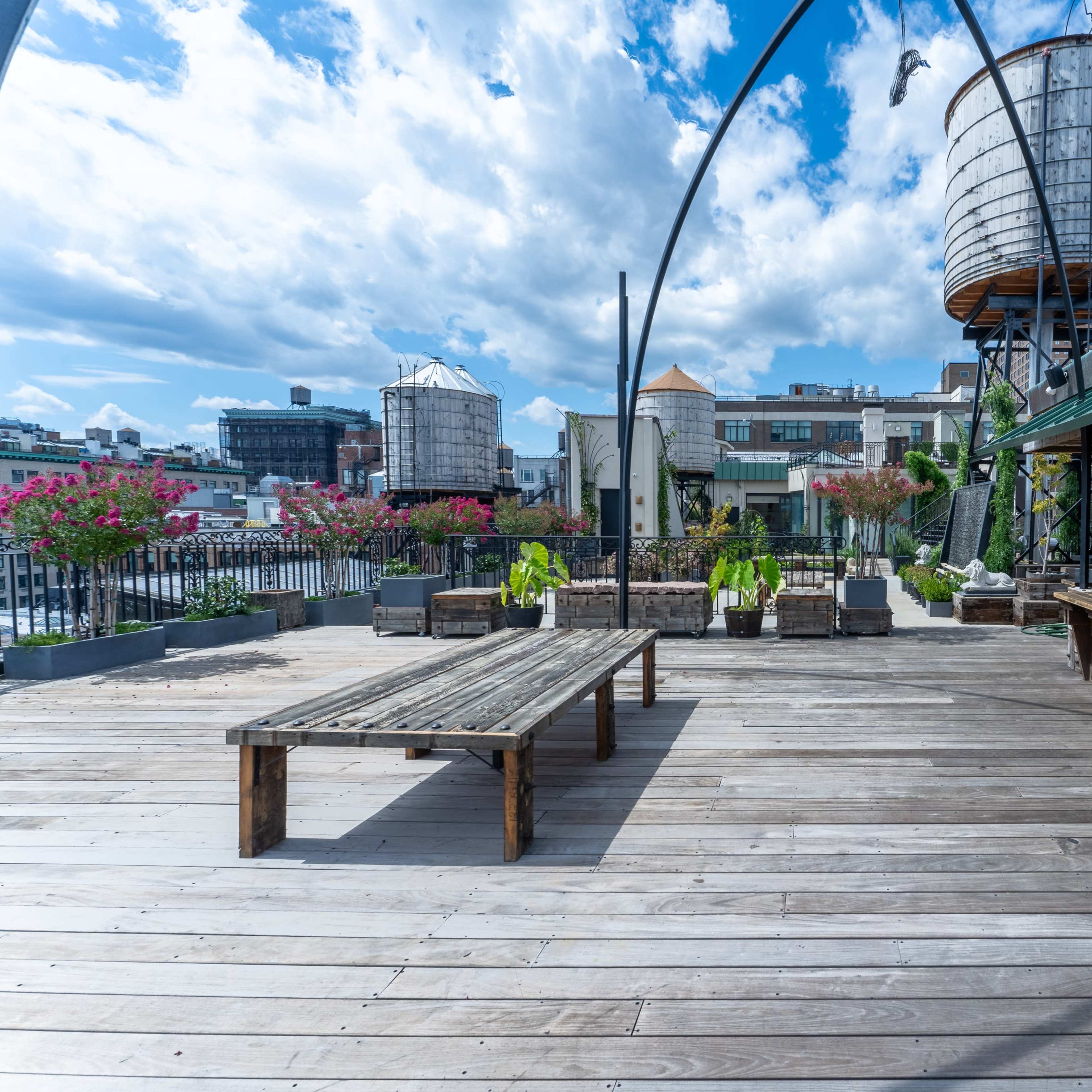 Downtown Rooftop Garden Oasis Image in NoHo, New York, NY