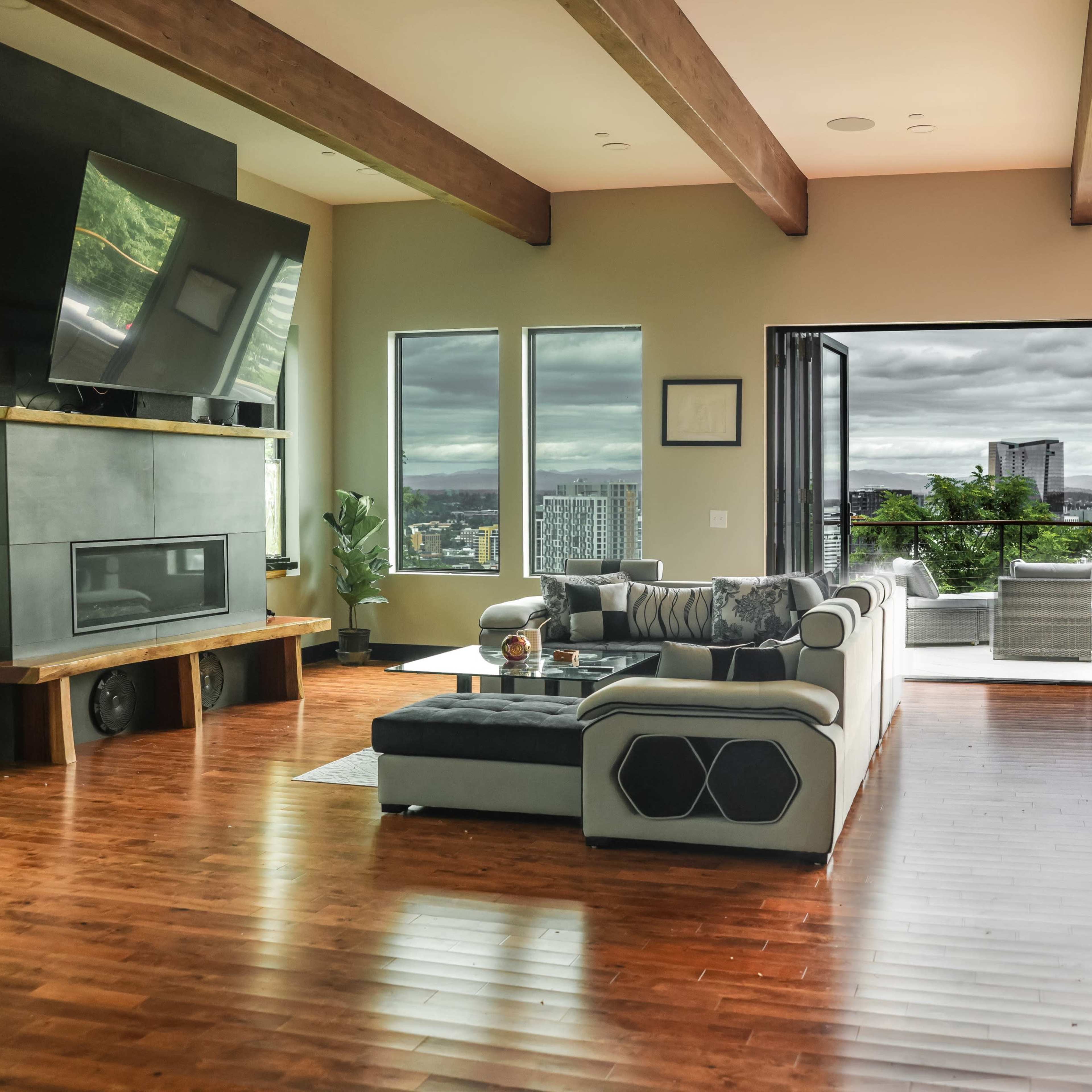 Huge house with million dollar views of Portland across 3 decks Image in Southwest Portland, Portland, OR