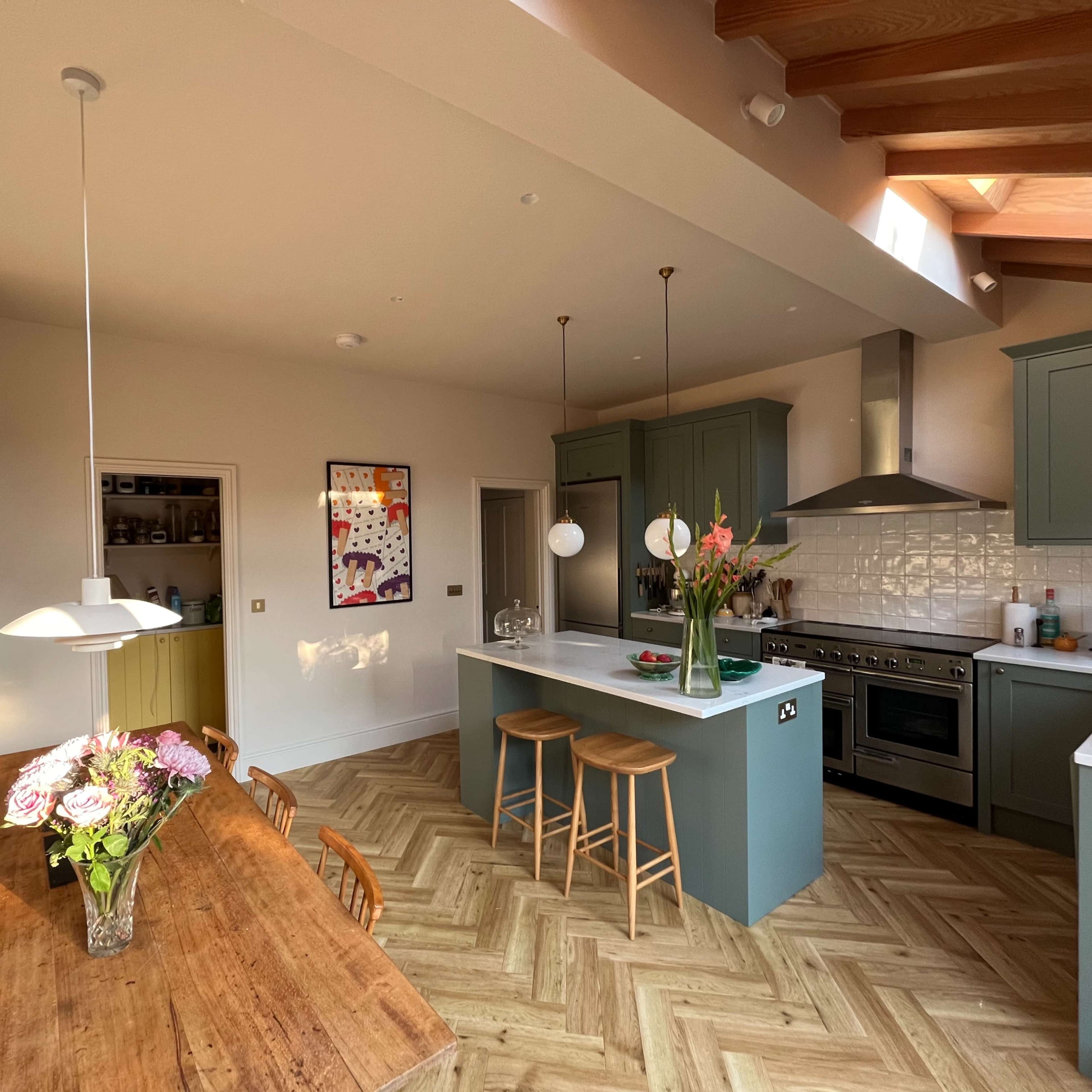 Warm, natural East London kitchen Image in Bushwood, London, England