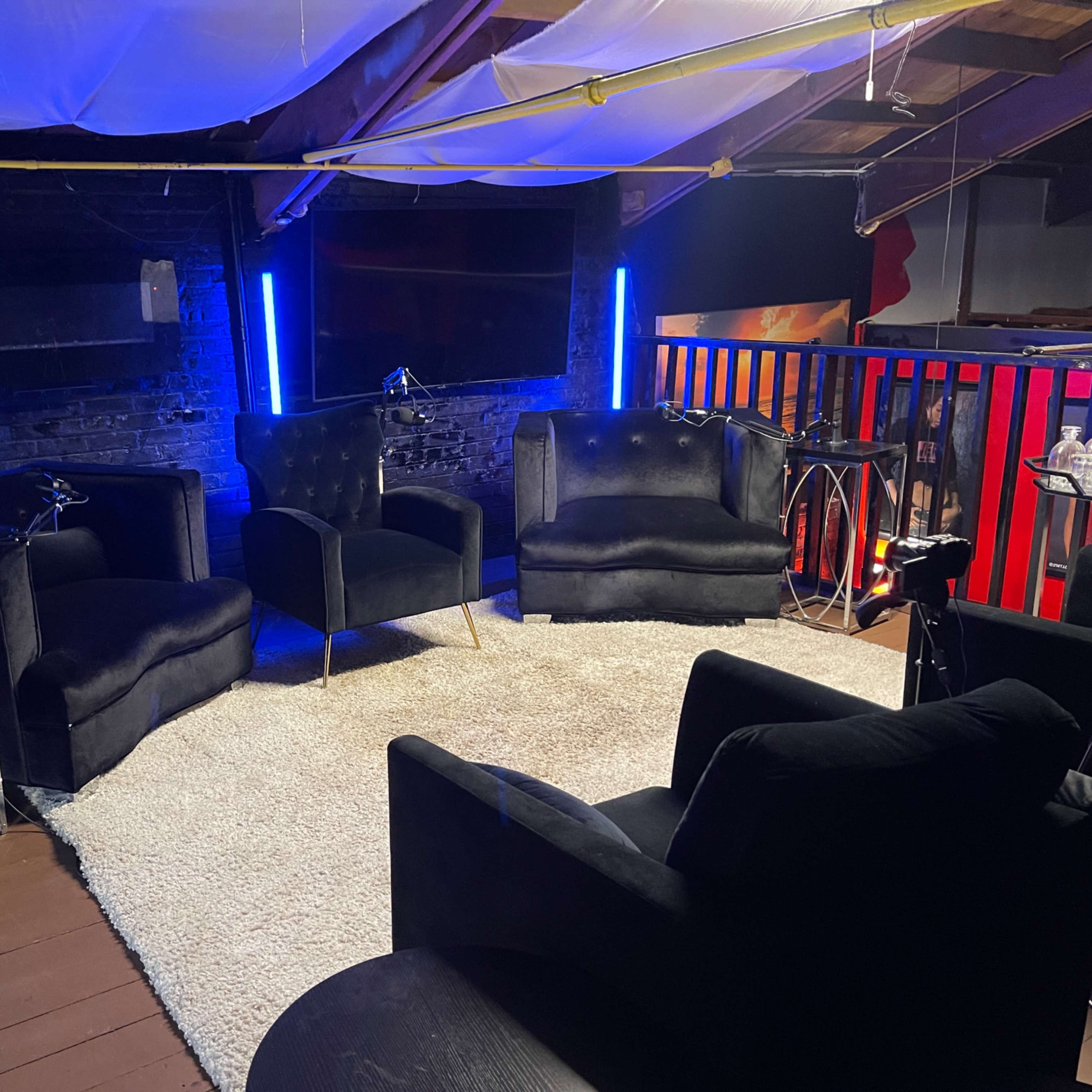 Real Professionally Designed Podcast Studio Sets For Rent Image in Deep Ellum, Dallas, TX