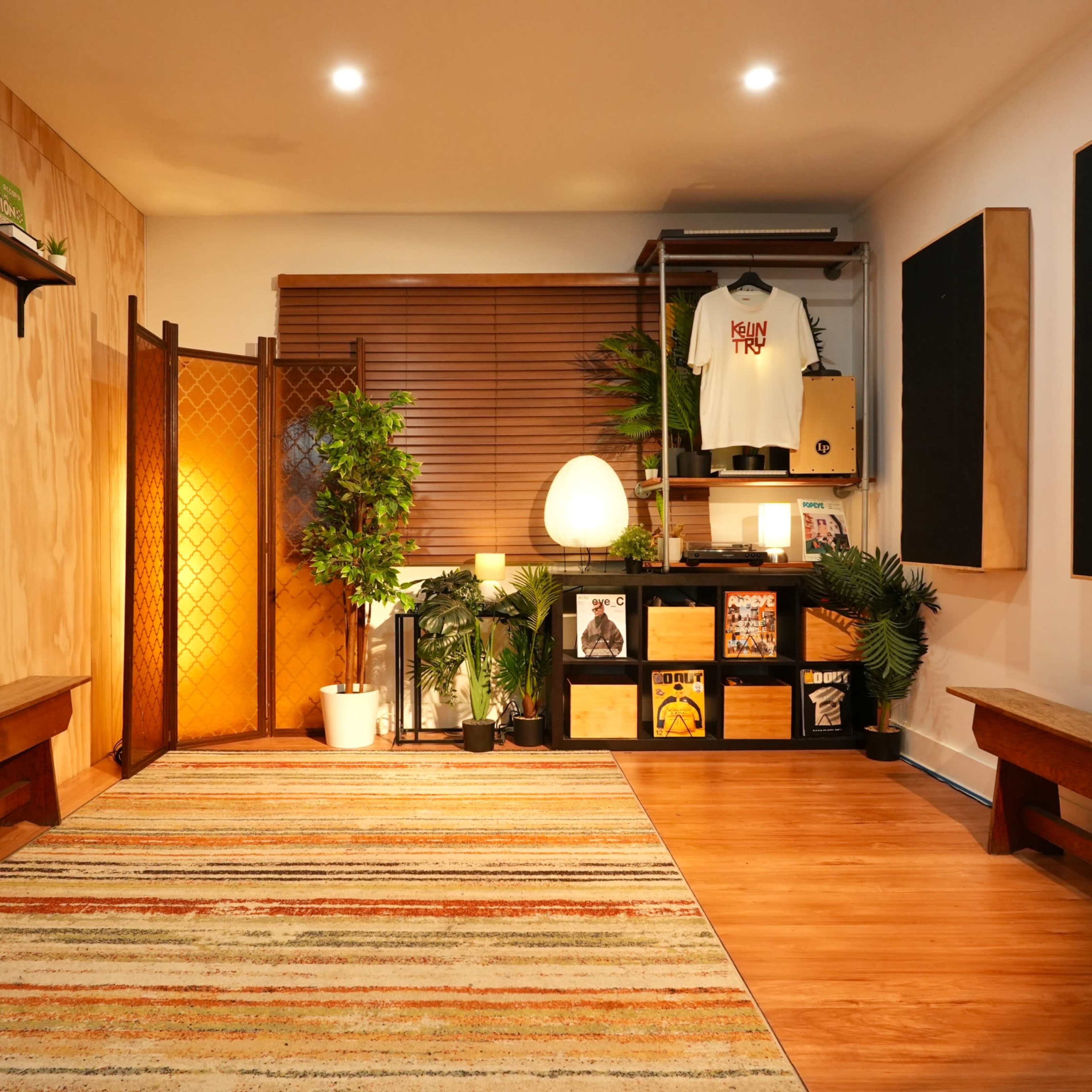 warm and japandi themed space with pro gears and engineer Image in Sydney, Sydney, NSW