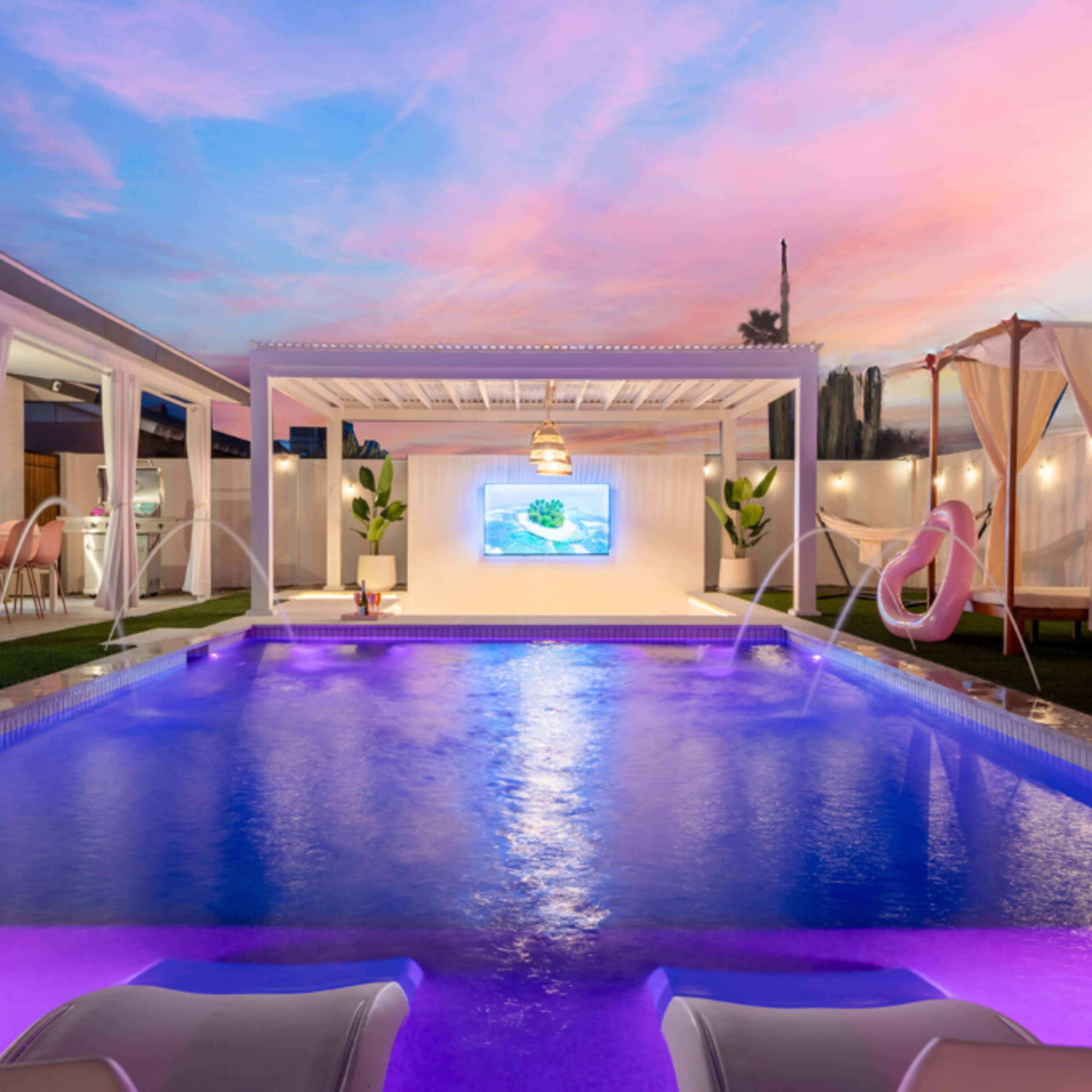 Scottsdales #1 Home: Pink Cabana - Hidden Speakeasy, Karaoke Room & Swim Up Bar! Image in Cox Heights, Scottsdale, AZ