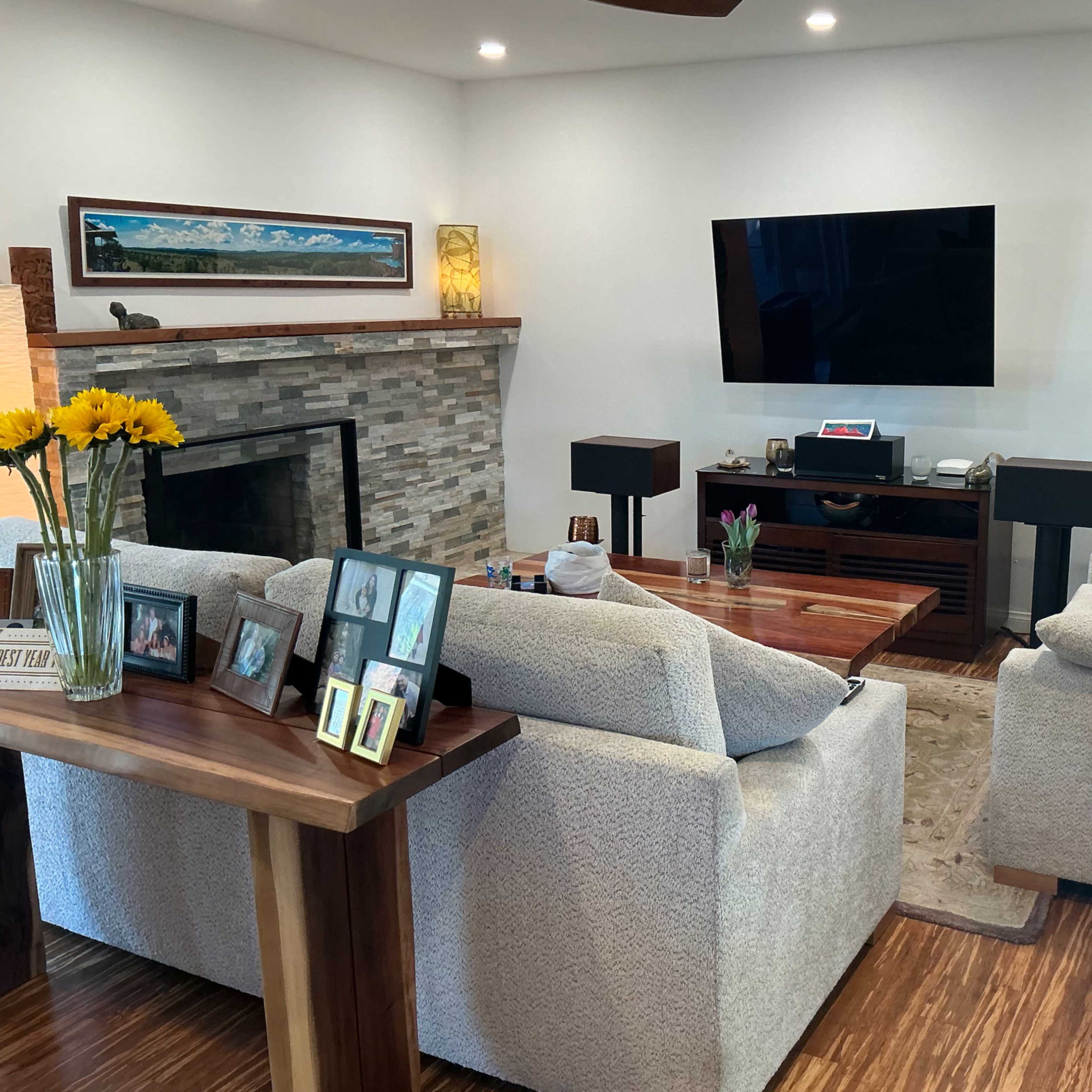 Beautiful minimalist open concept house with most walls being white except the primary bedroom and bathroom. Image in Camarillo, Camarillo, CA