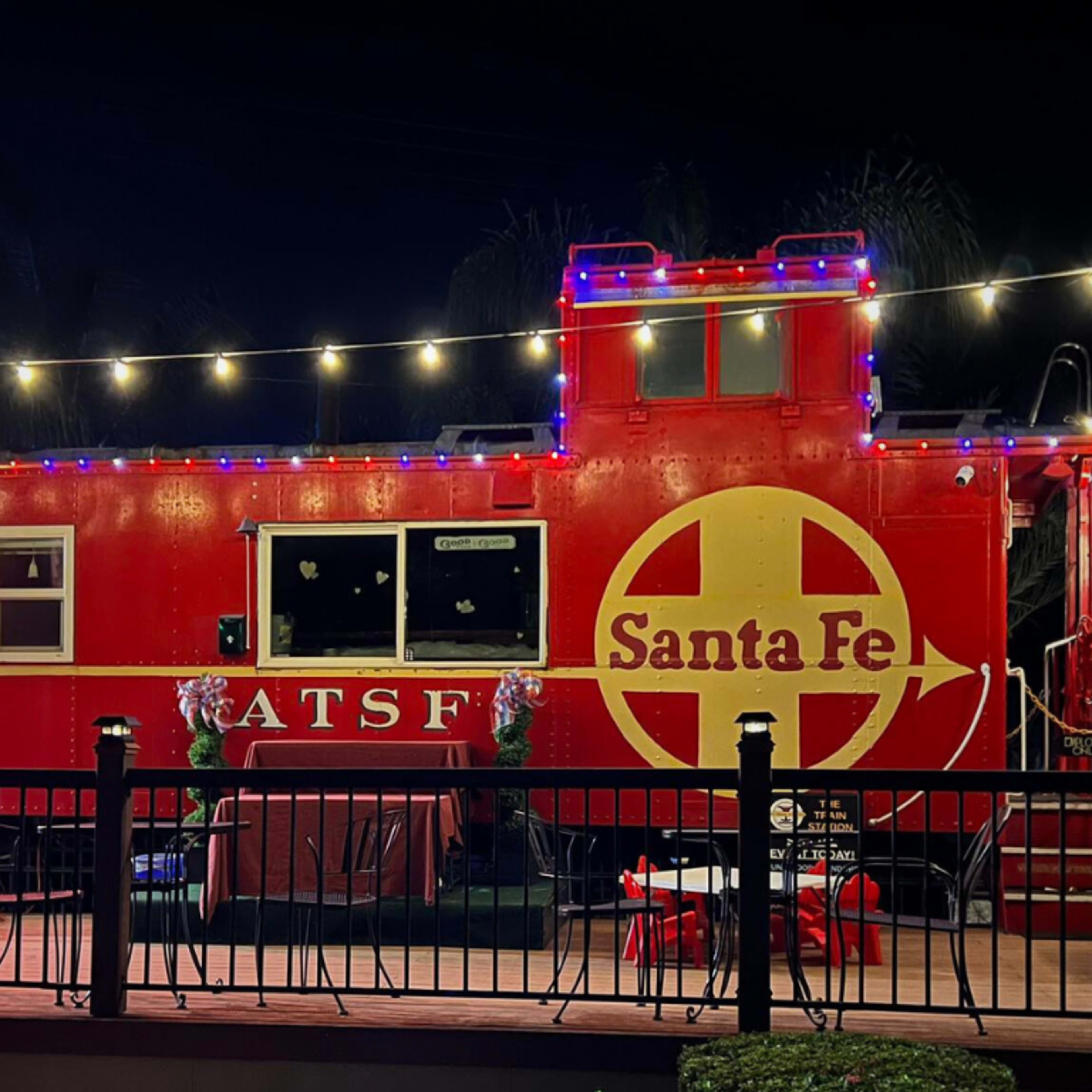 Vintage Train Caboose with Cafe Patio and Fenced Yard Image in , El Cajon, CA