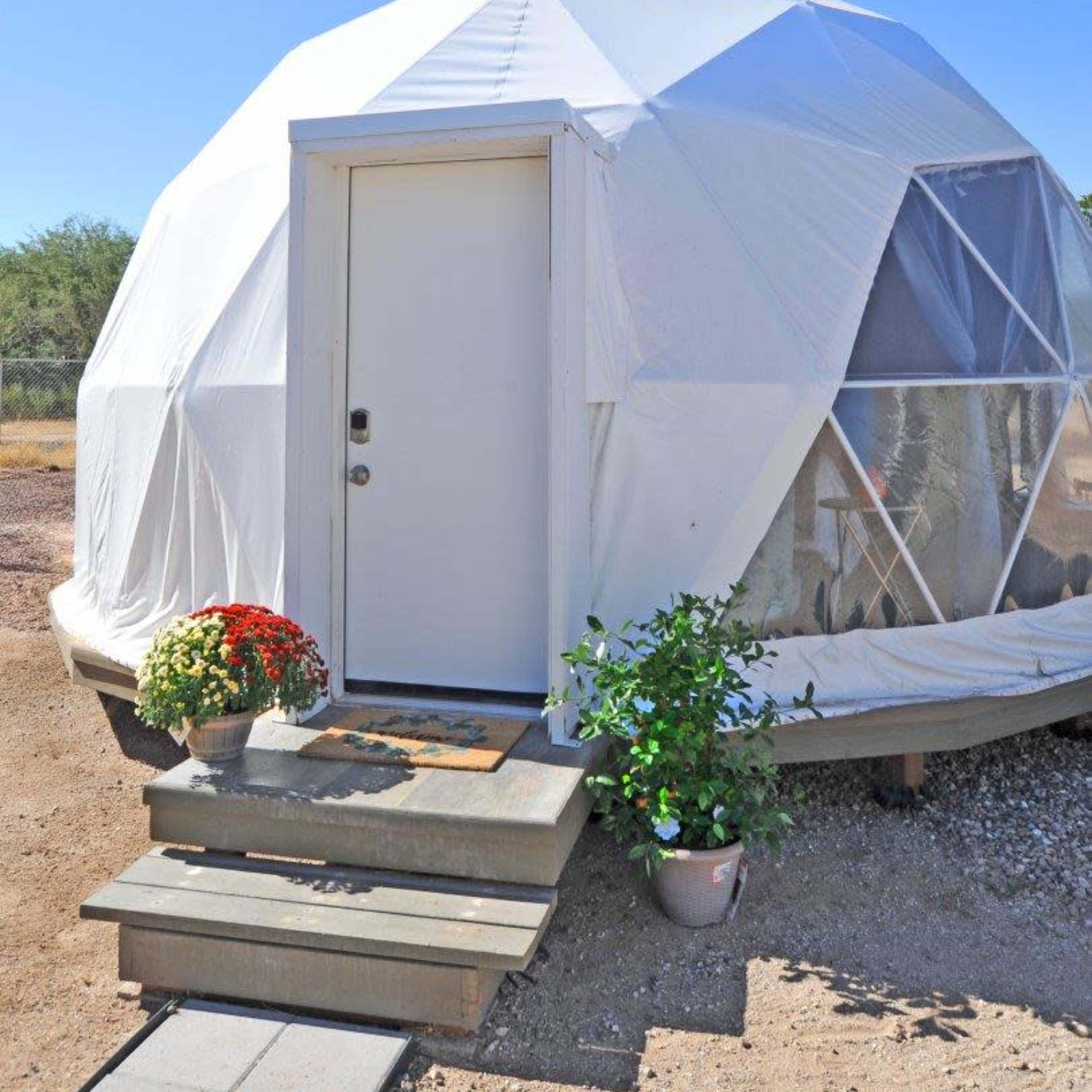 Unique Dome Tent Rental | Stargazing Retreat | Tucson, AZ Image in Thunderbird Heights/Wilmot Desert Estates, Tucson, AZ