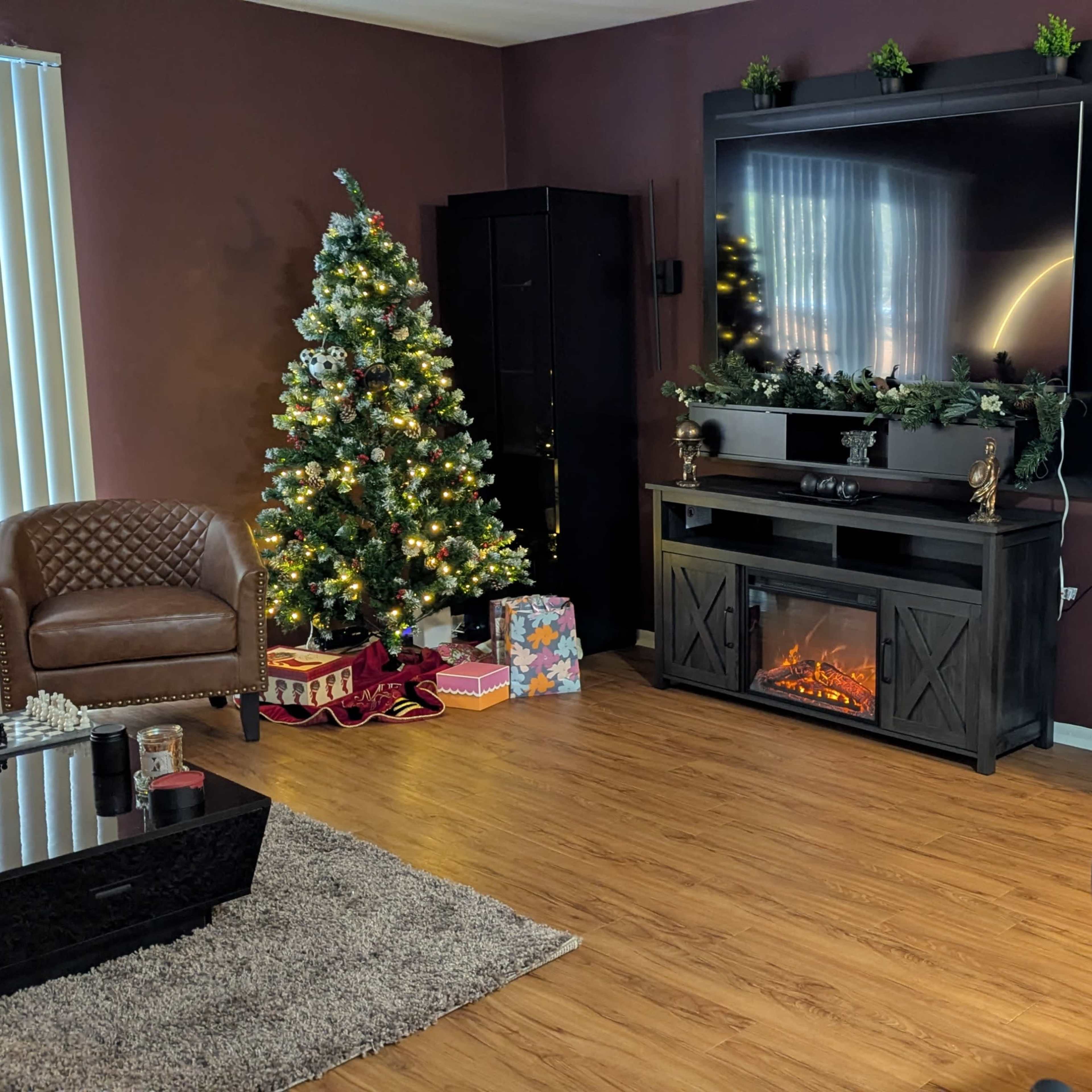 Suburban modern/dark academia style apartment. Image in Princeton Meadows, Plainsboro Township, NJ