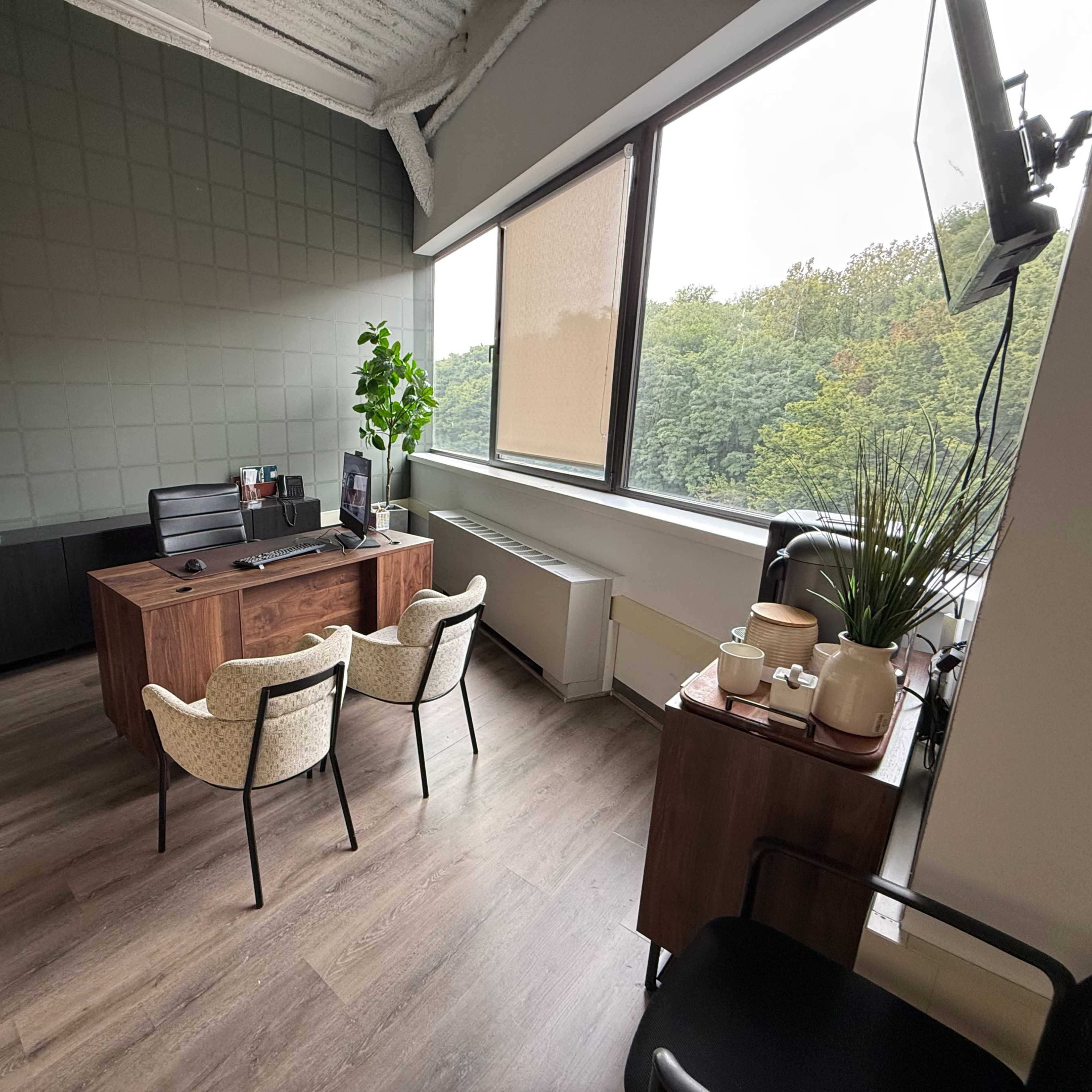 Modern private office with great view Image in Little Dominican Republic, New York, NY