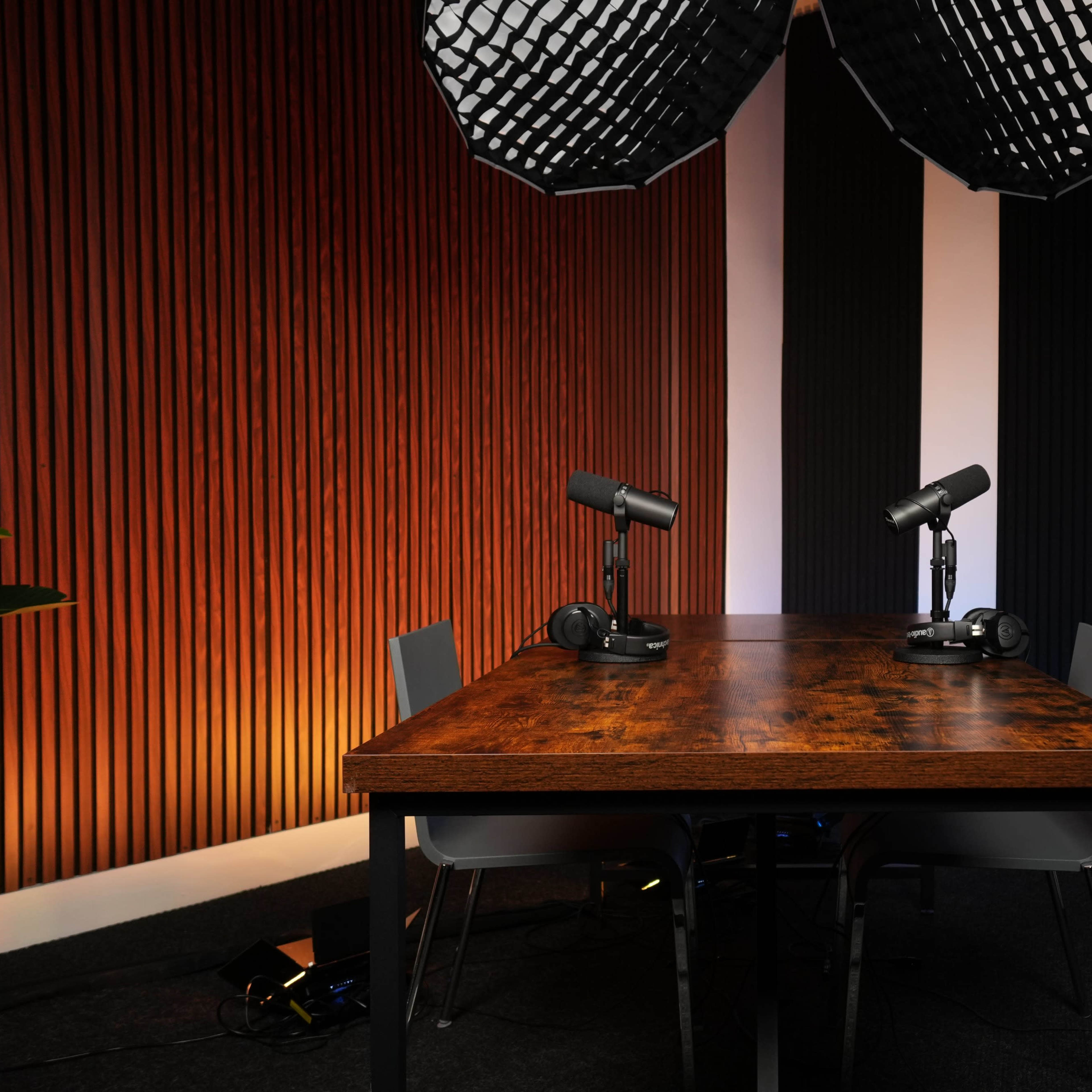 Cinematic Podcast Studio, Midtown NYC  (3x Video Angles + Audio Included) Image in Midtown Manhattan, New York, NY