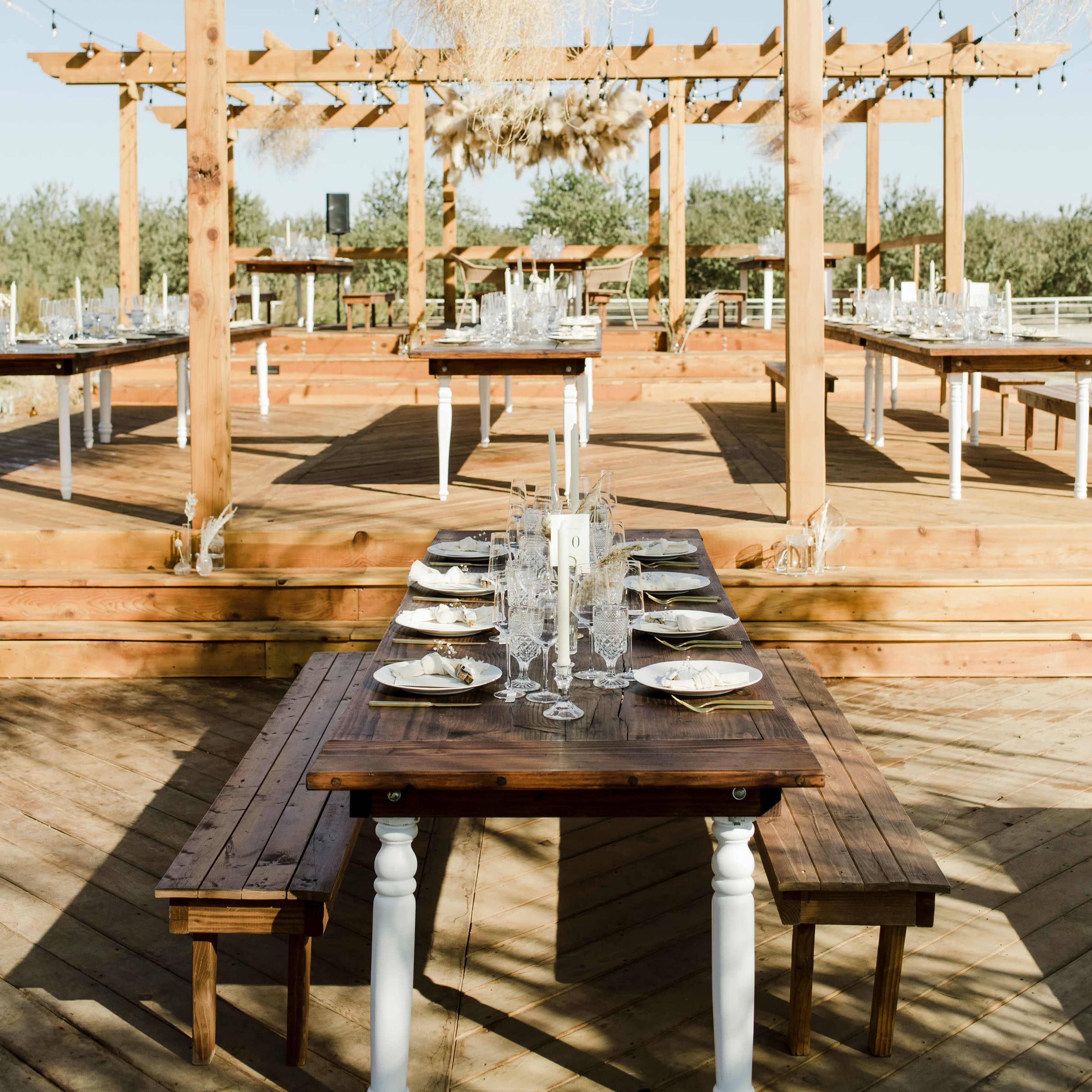 Farmhouse surrounded by Almond Orchards Image in , Fresno, CA
