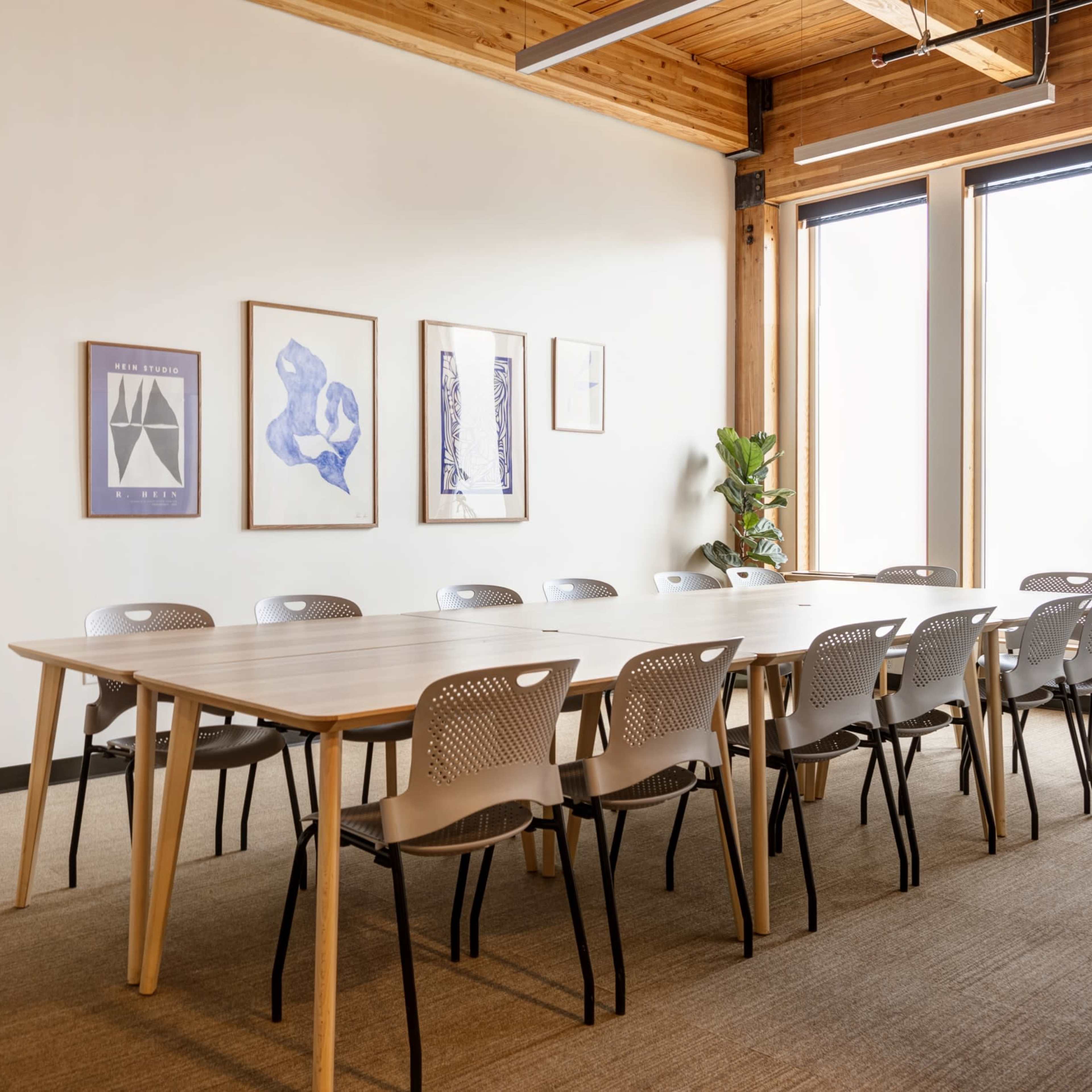 Modern Meeting Space With Natural Light and Exposed Timber Image in Ballard, Seattle, WA