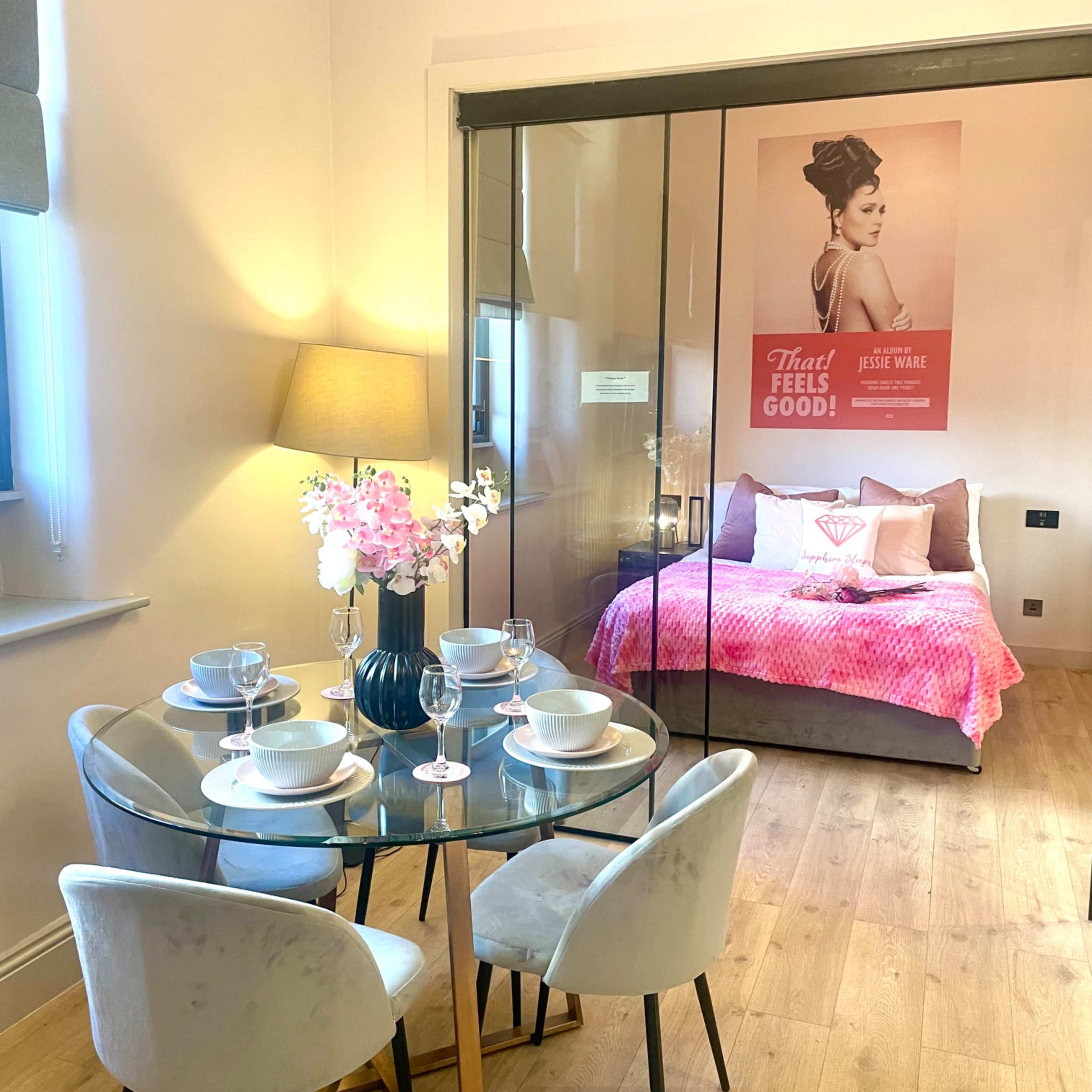 Pretty Pink Posh Penthouse Image in Chinatown, Manchester, England