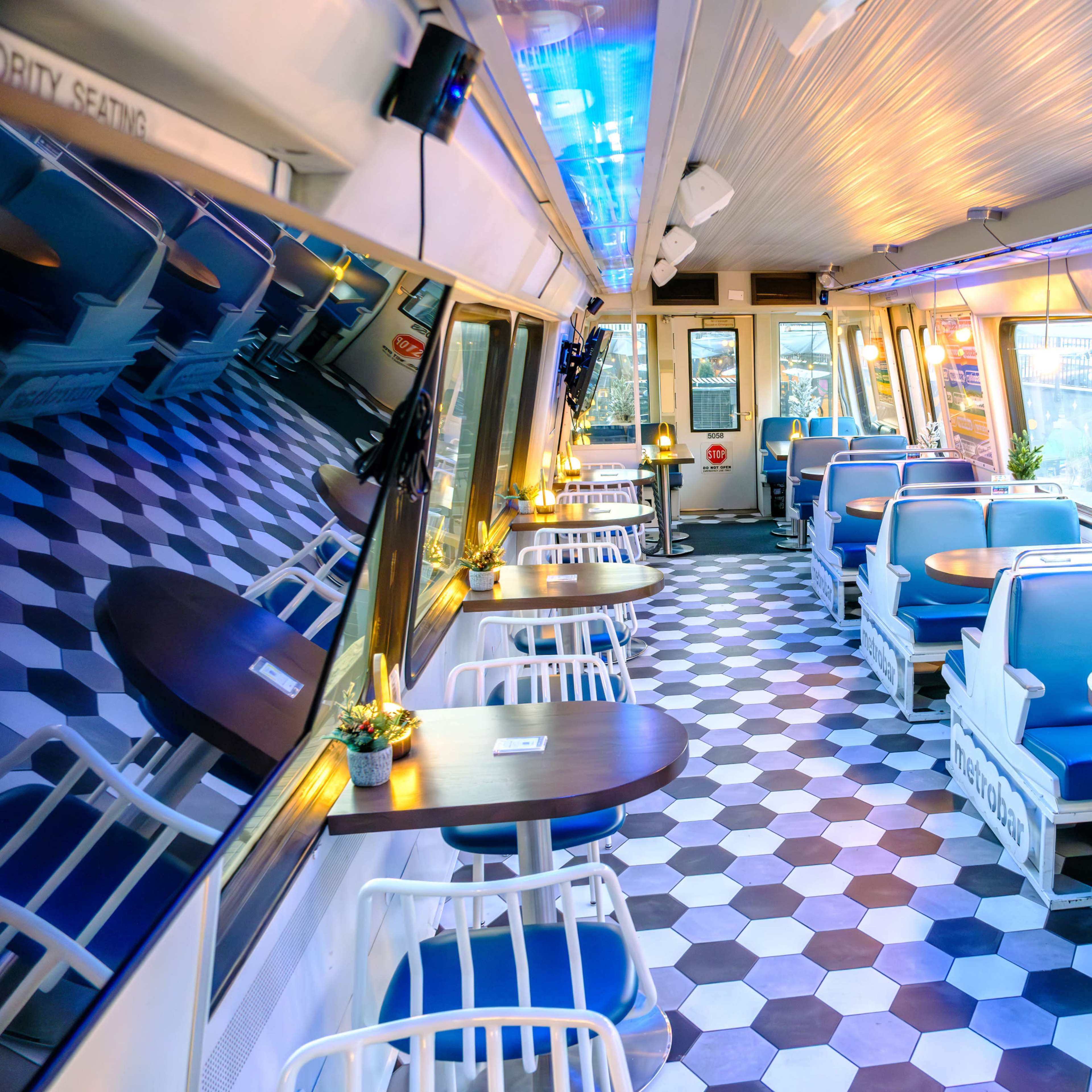 Indoor/Outdoor Venue ft. a Redesigned Metro Train Image in Northeast Washington, Washington, DC