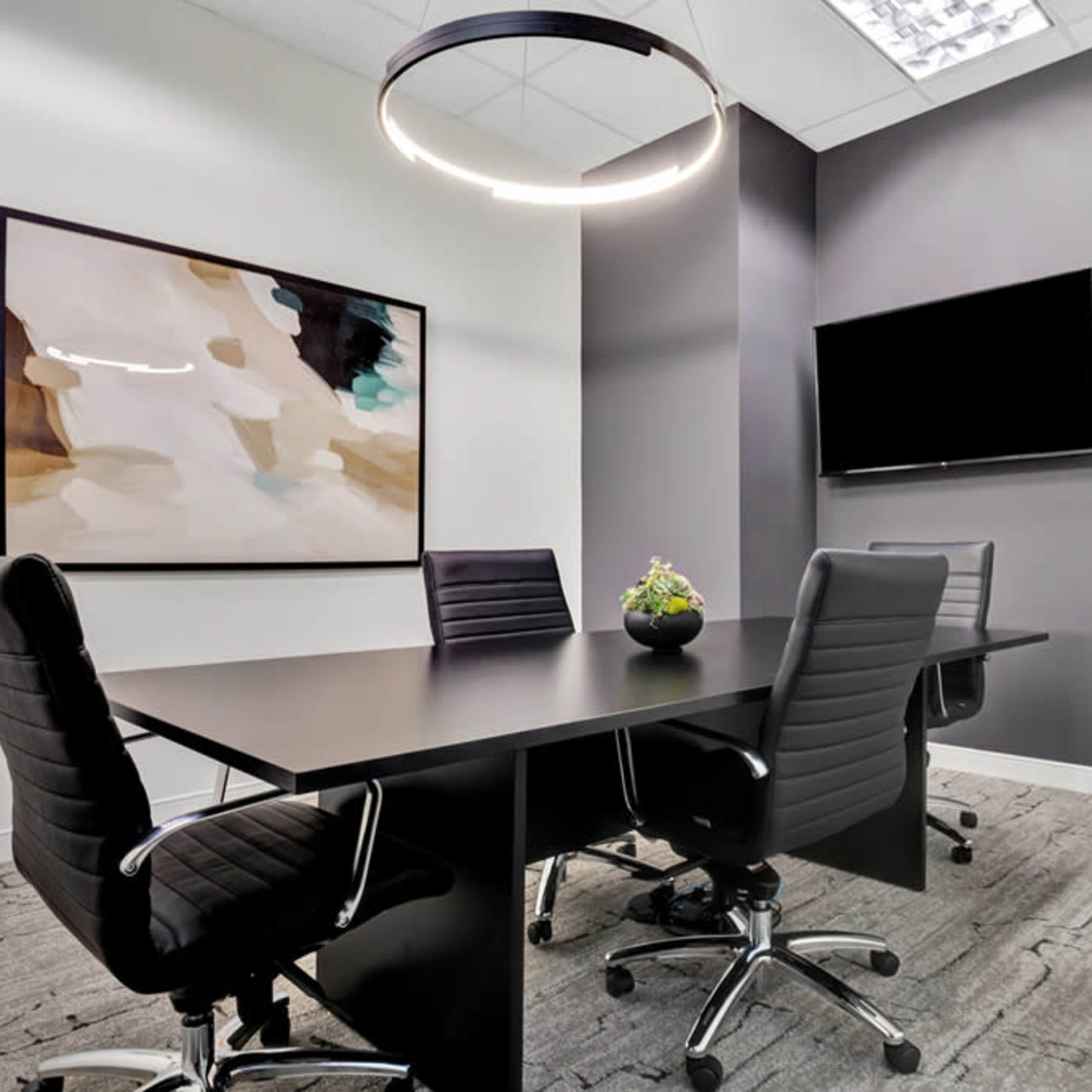 Modern 4 Person Meeting Room Image in Hall Office Park, Frisco, TX