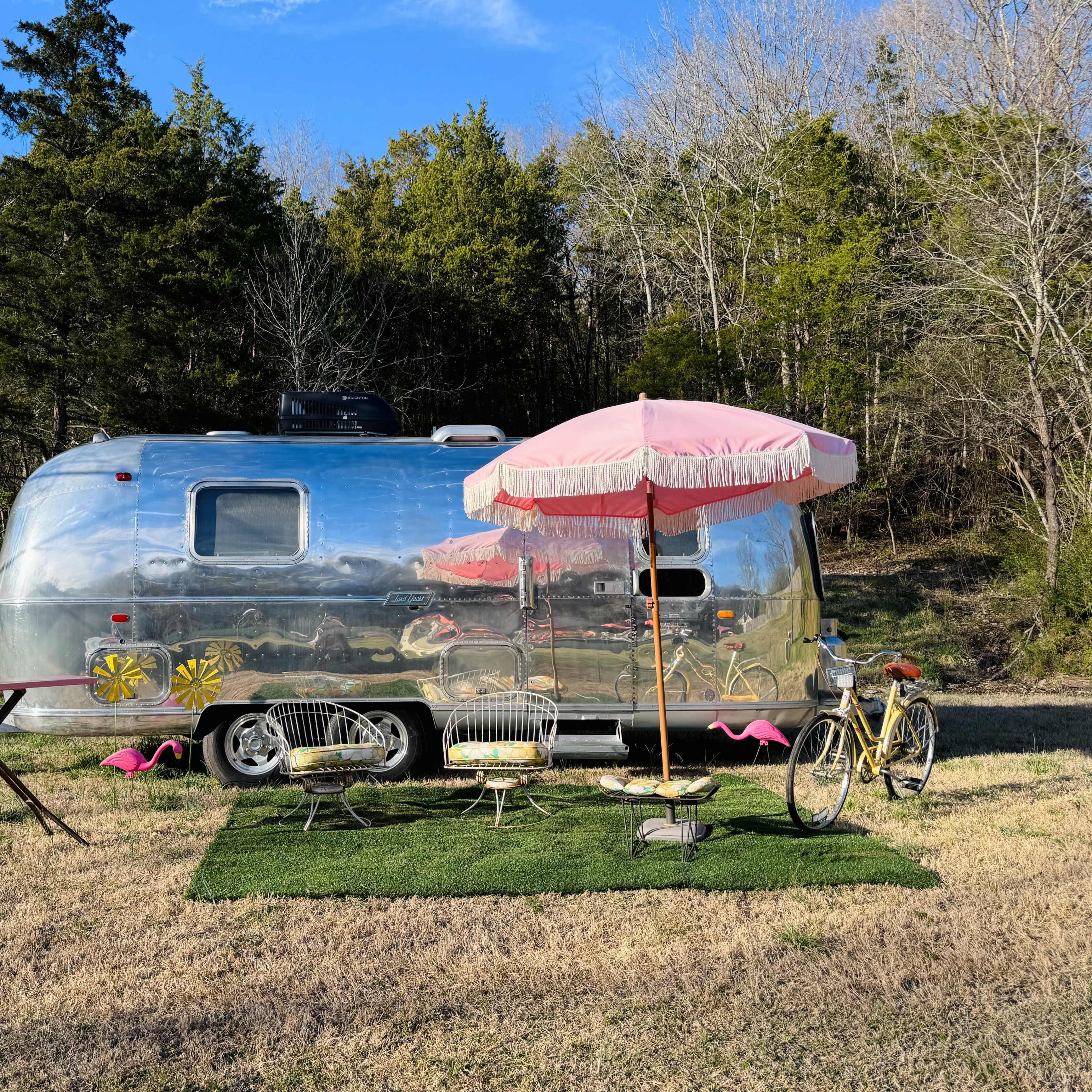 Mid-Century Compound ( Airstream, Pool, Bungalow, Content studio Image in Madison, Nashville, TN