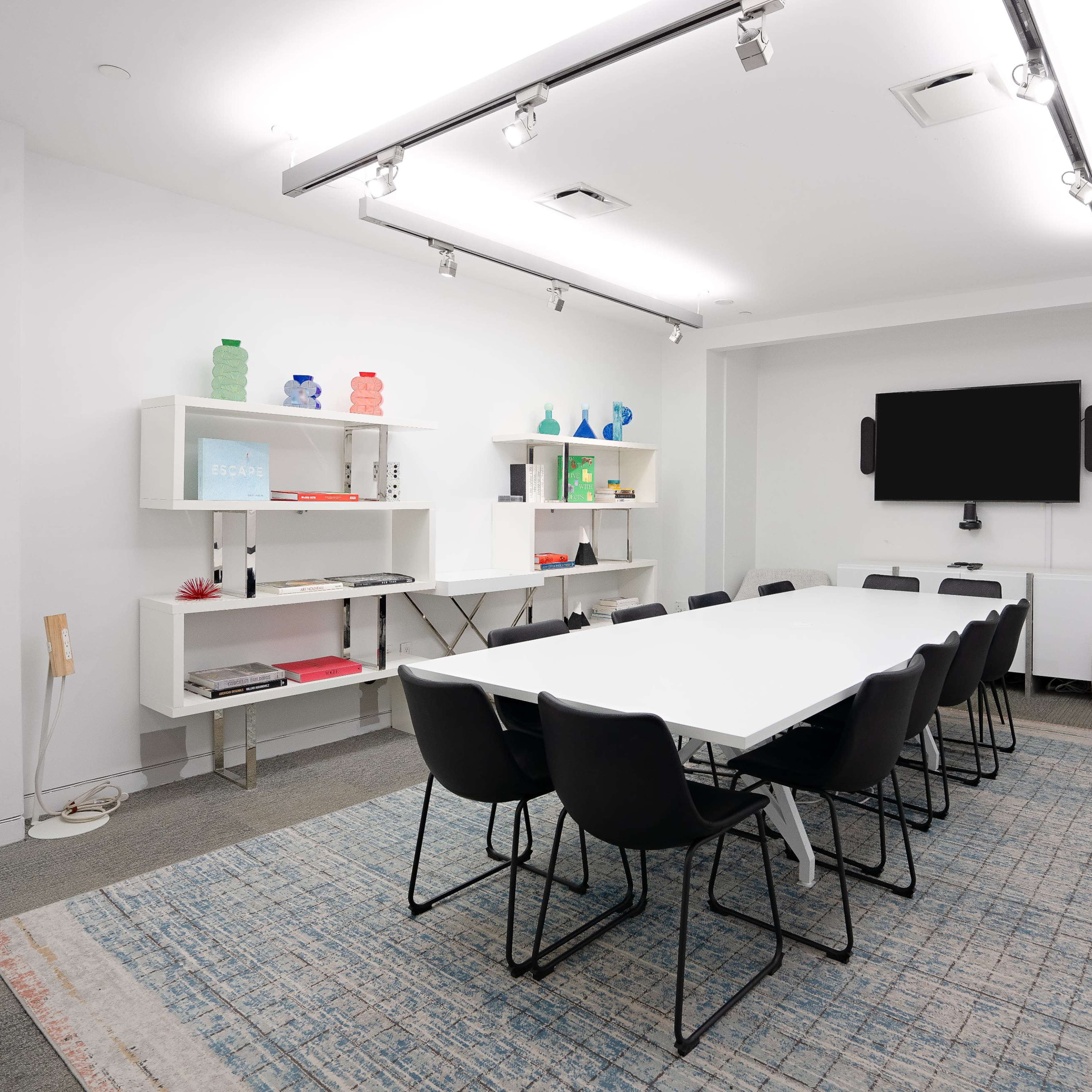 The Square - Creative Conference Room with TV & Whiteboard Wall - Seats up to 10 Image in Midtown, New York, NY