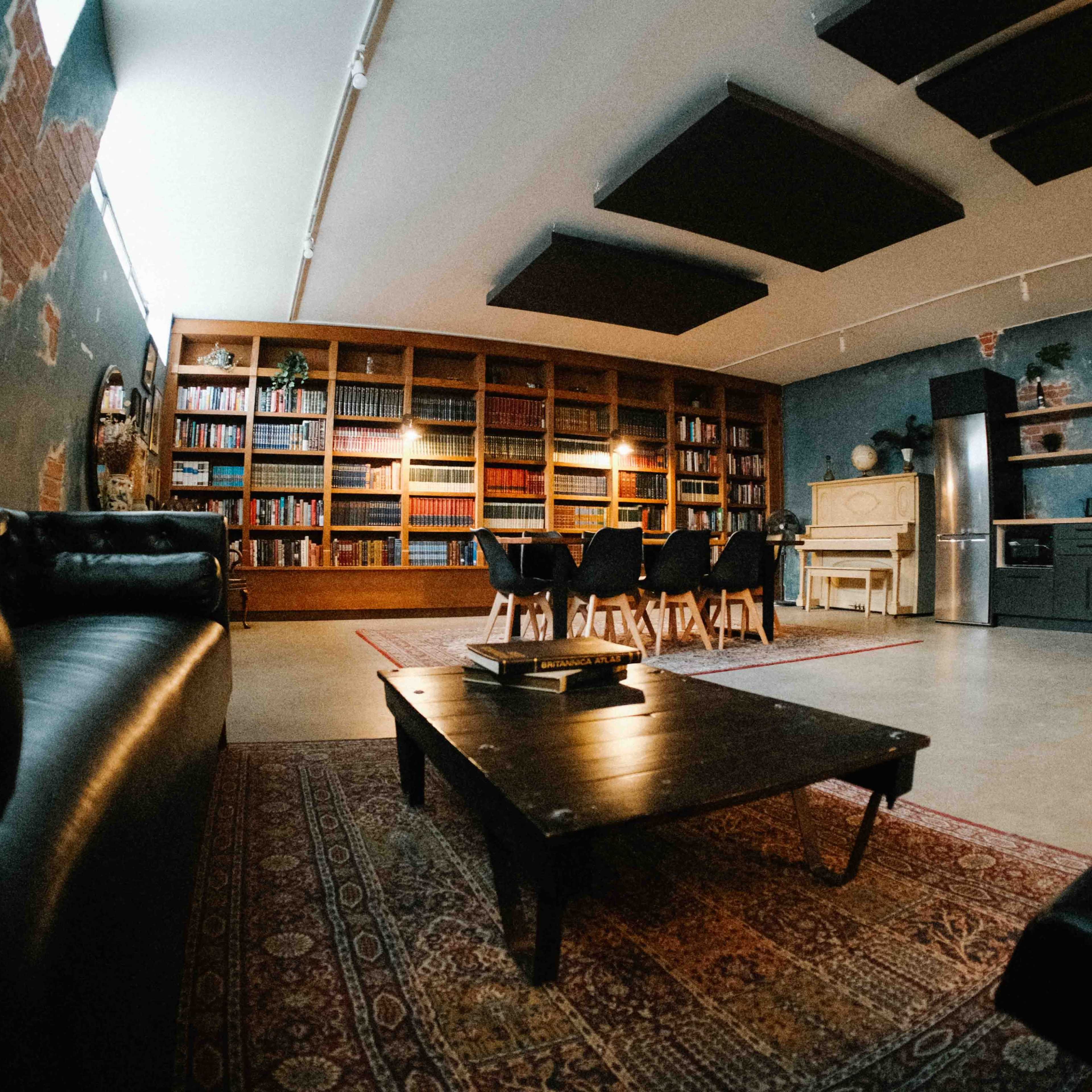 Stunning Library Photo, Podcast, Event Studio Image in Grandview-Woodland, Vancouver, BC